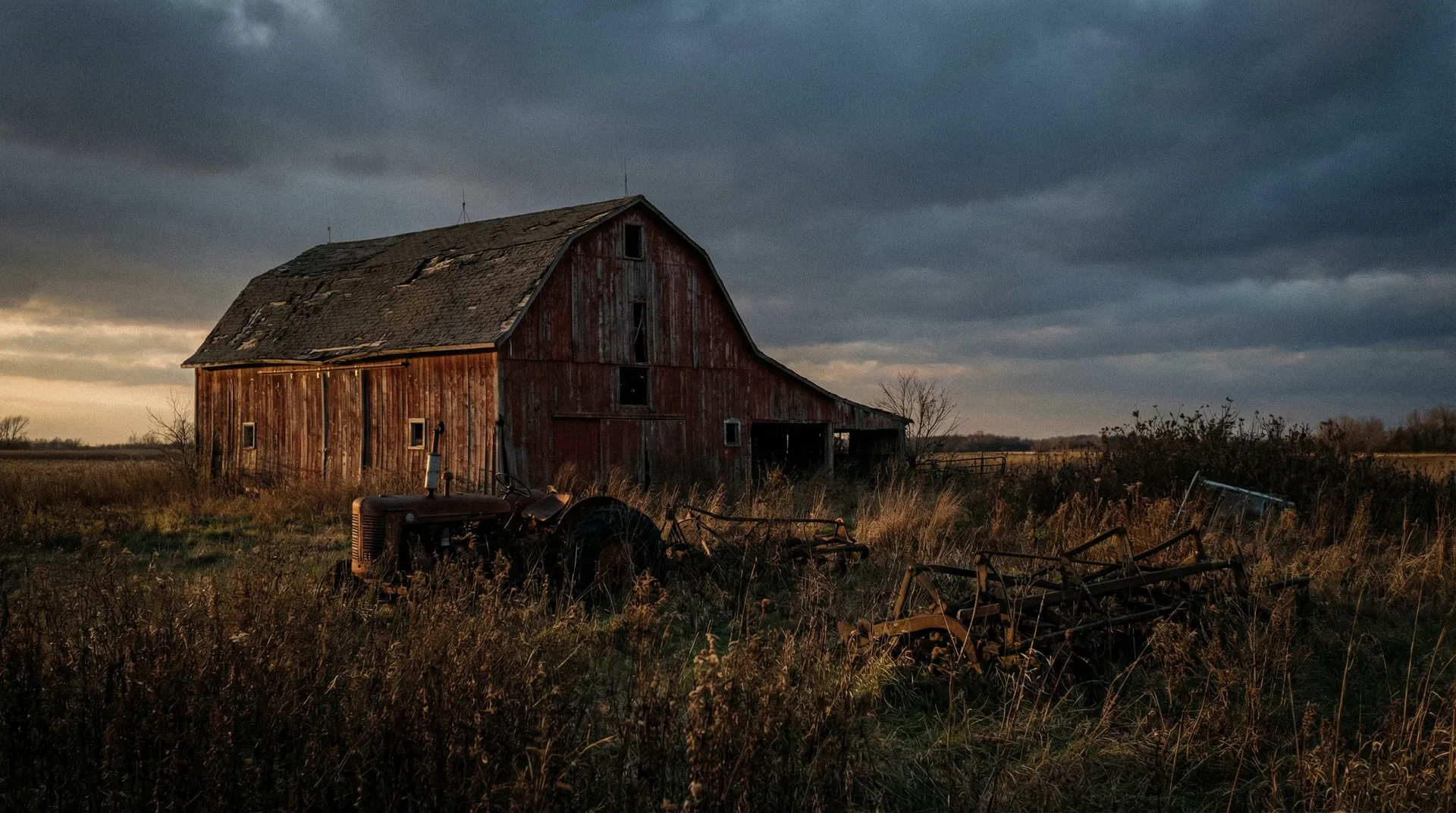 Abandoned American farm