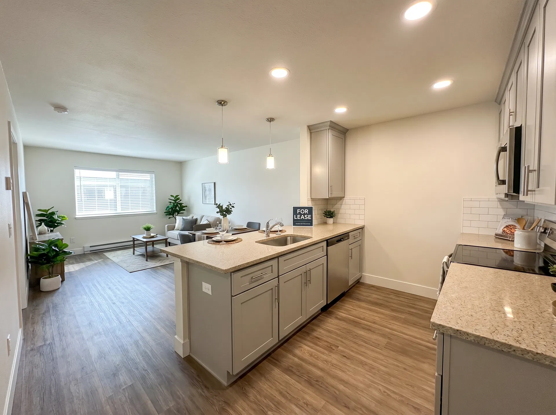 Modernized multi-family interior and common area