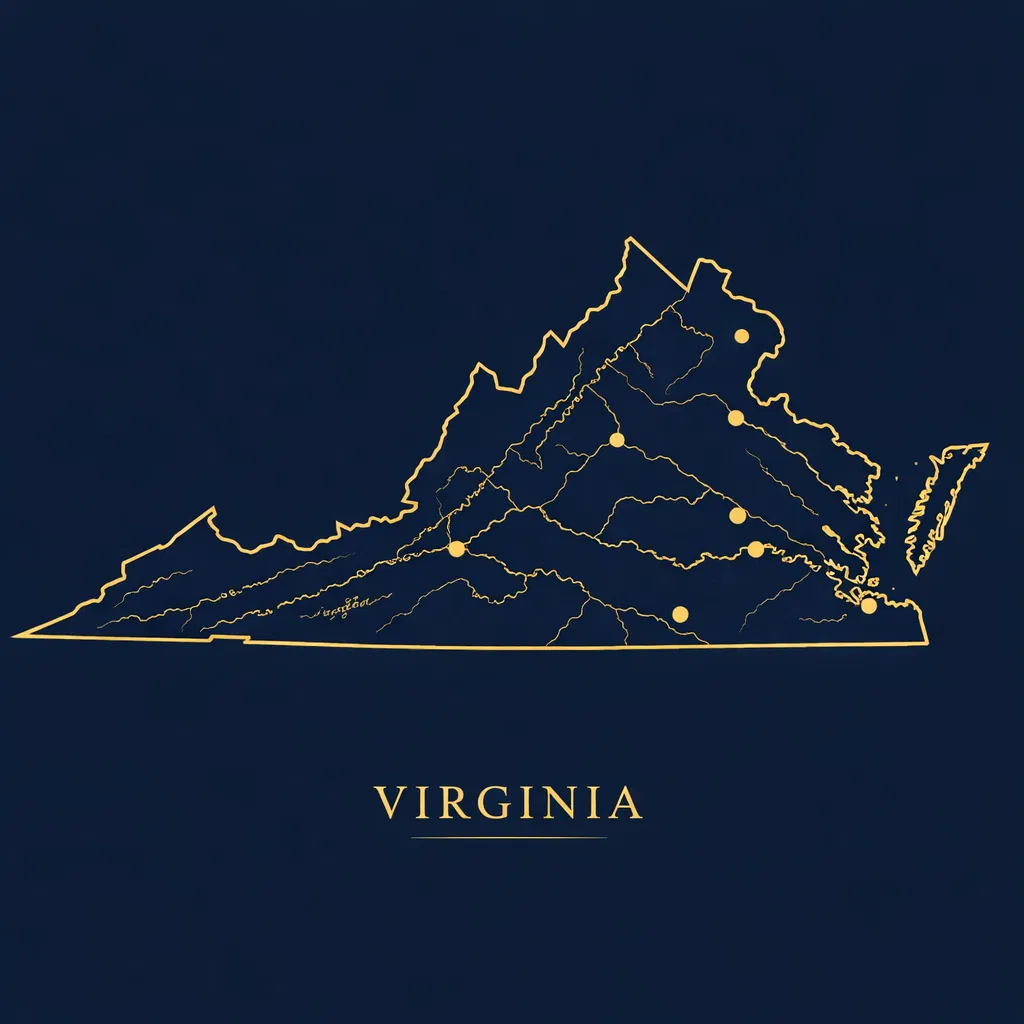 Virginia state map