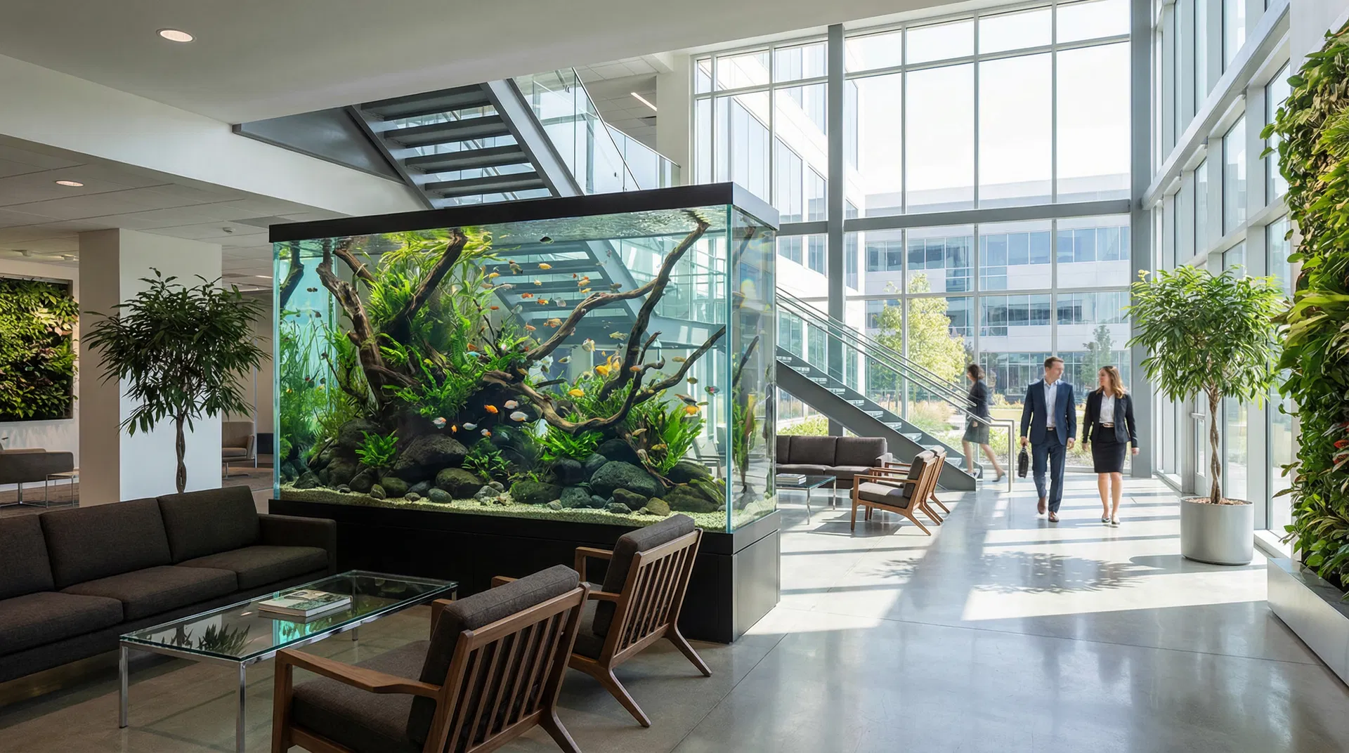 Commercial biophilic installation by Qscapes