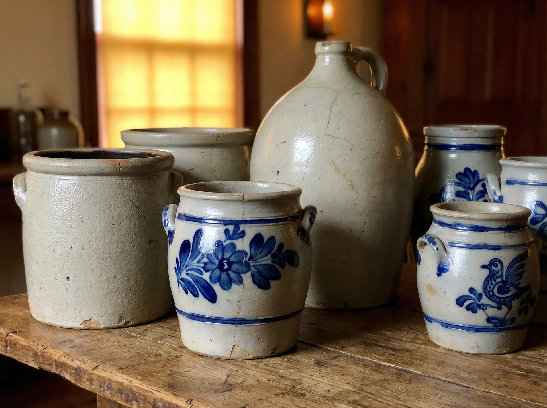Decorated Stoneware Pottery