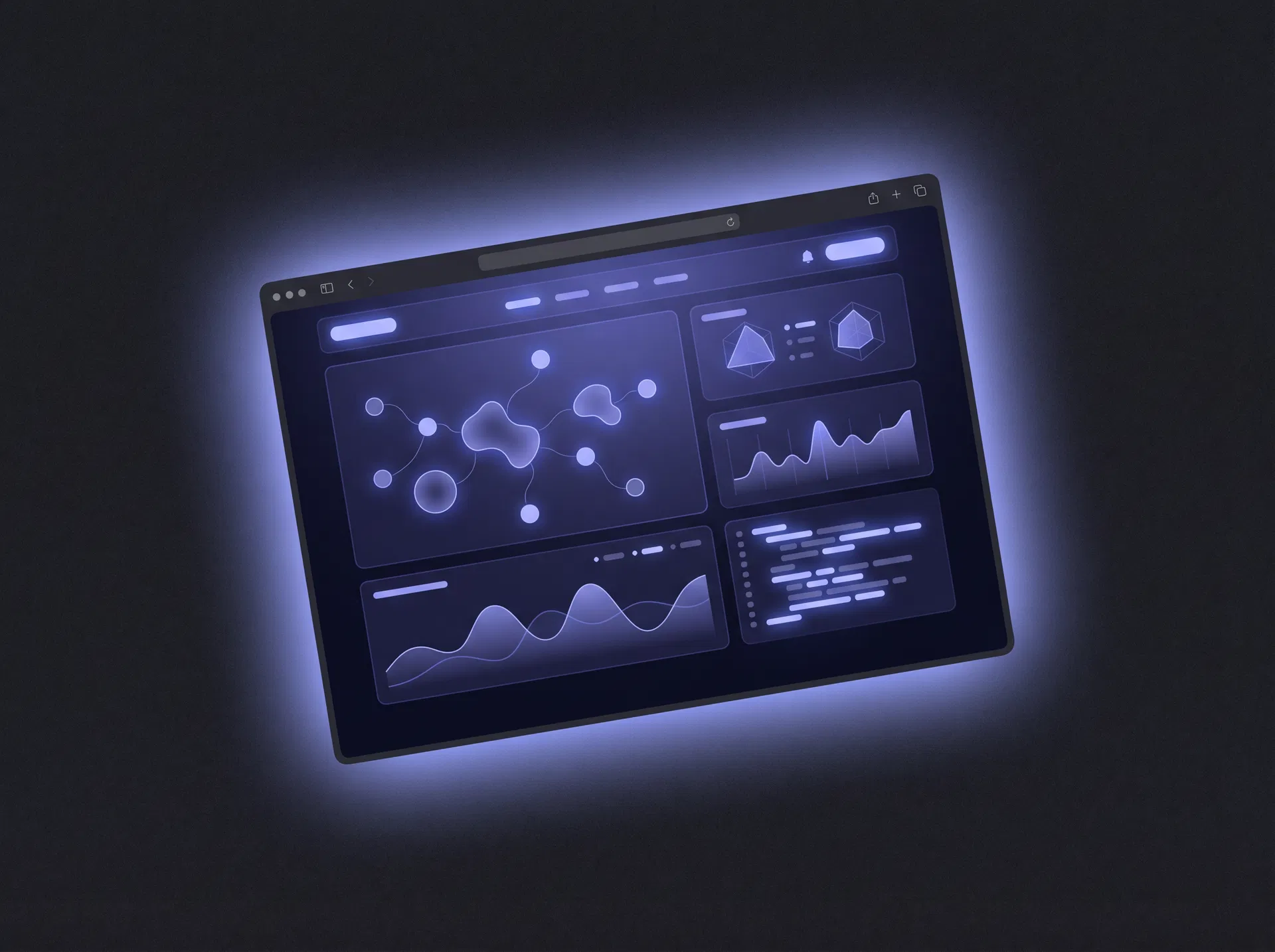 AI application dashboard visualization