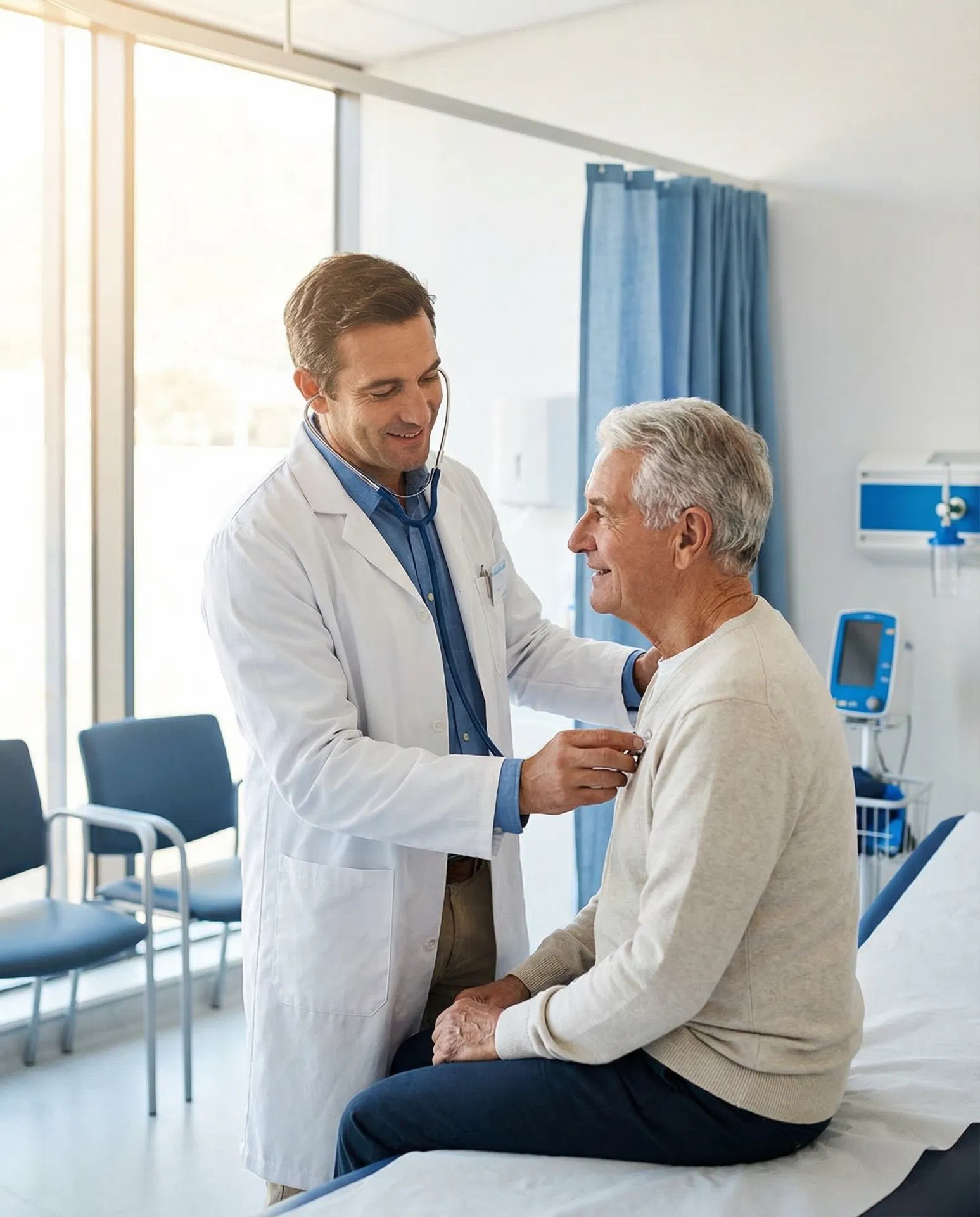 Doctor consulting with patient