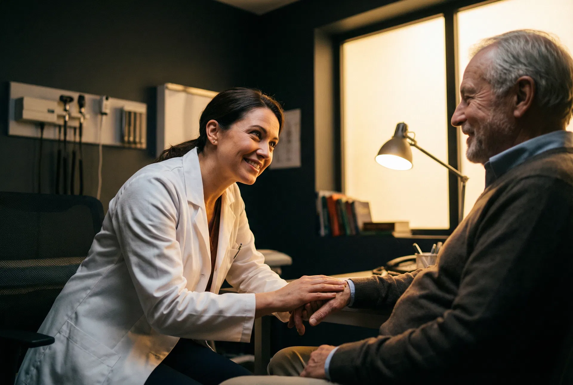 Doctor consulting with patient