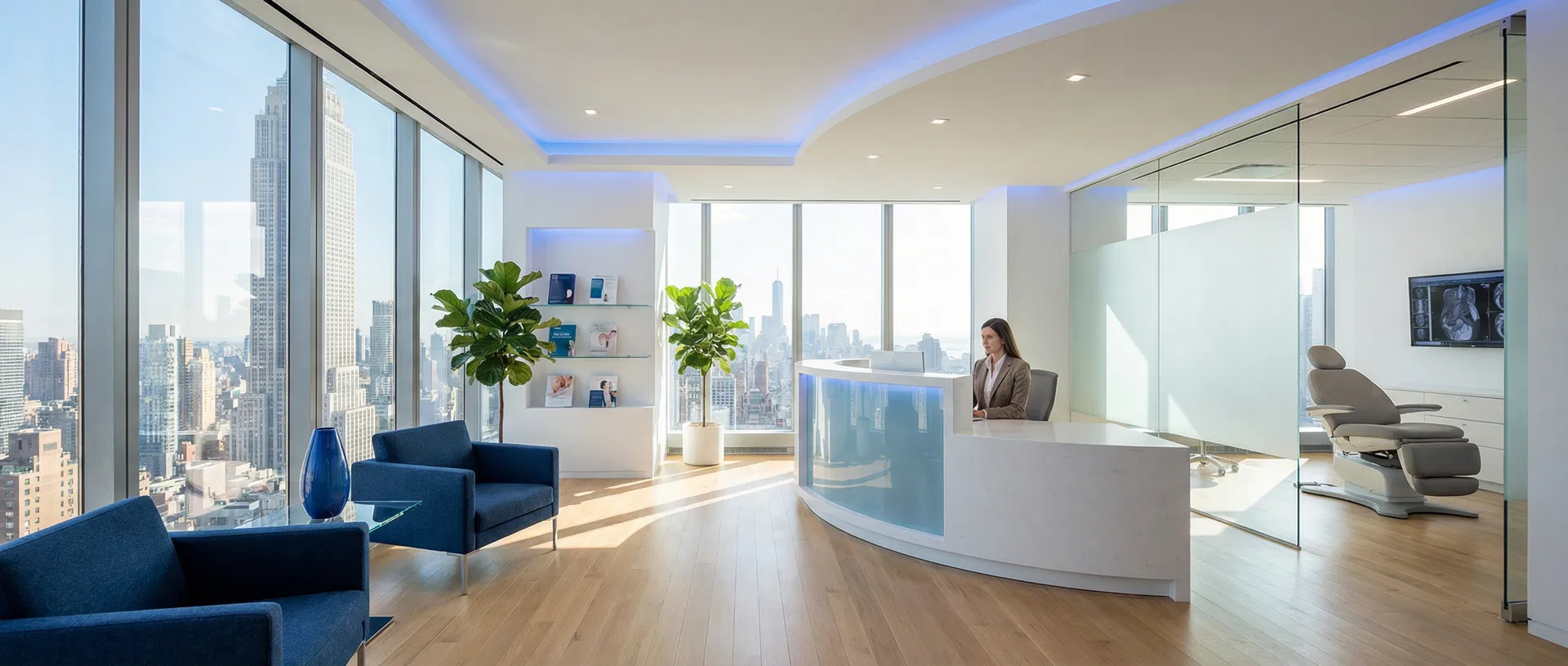Empire Medical high-floor Manhattan office with skyline views