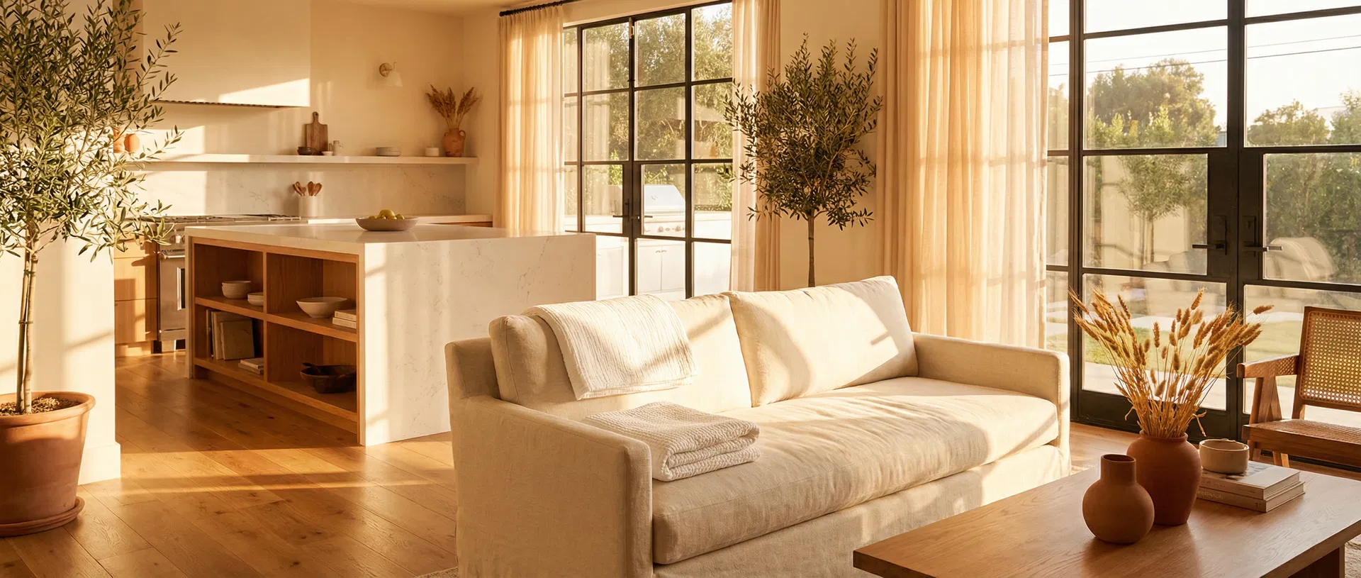 Beautifully clean home interior