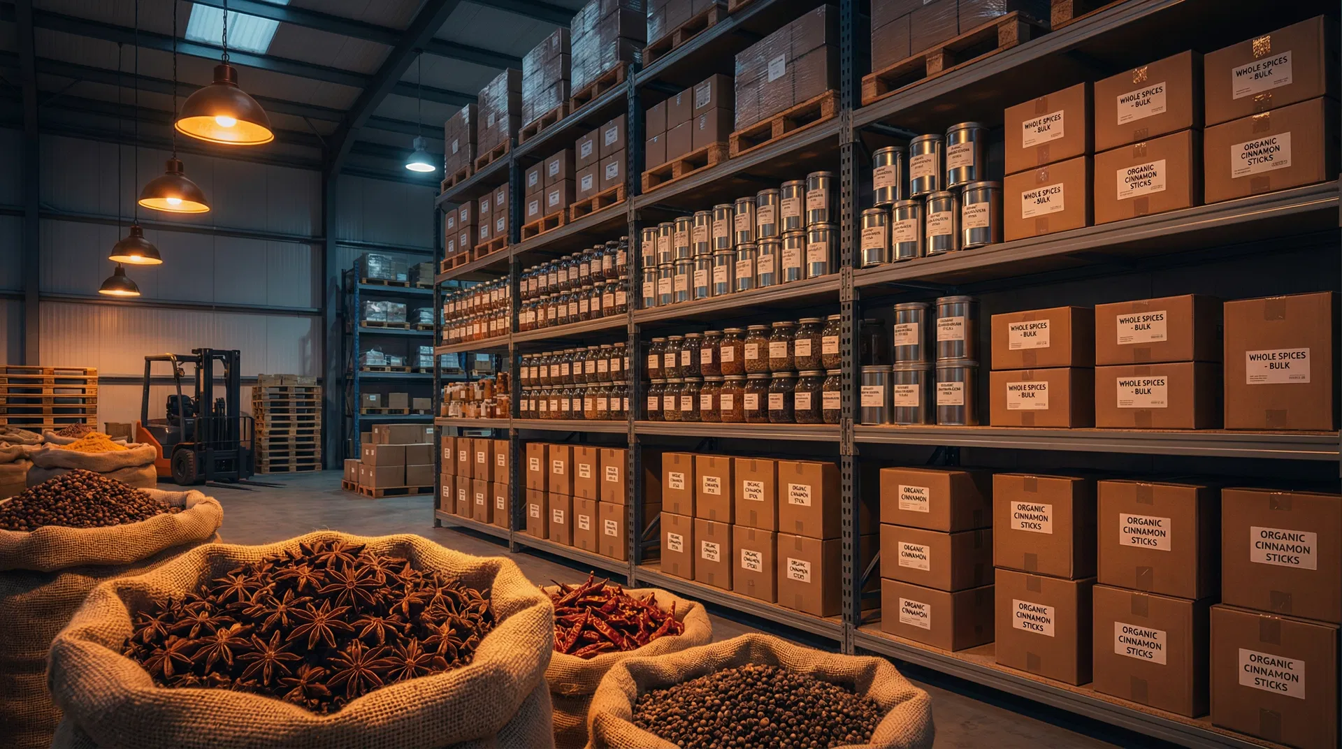 Wholesale spice distribution