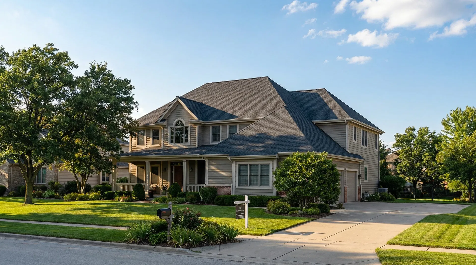 Beautiful home with Apex Roofing