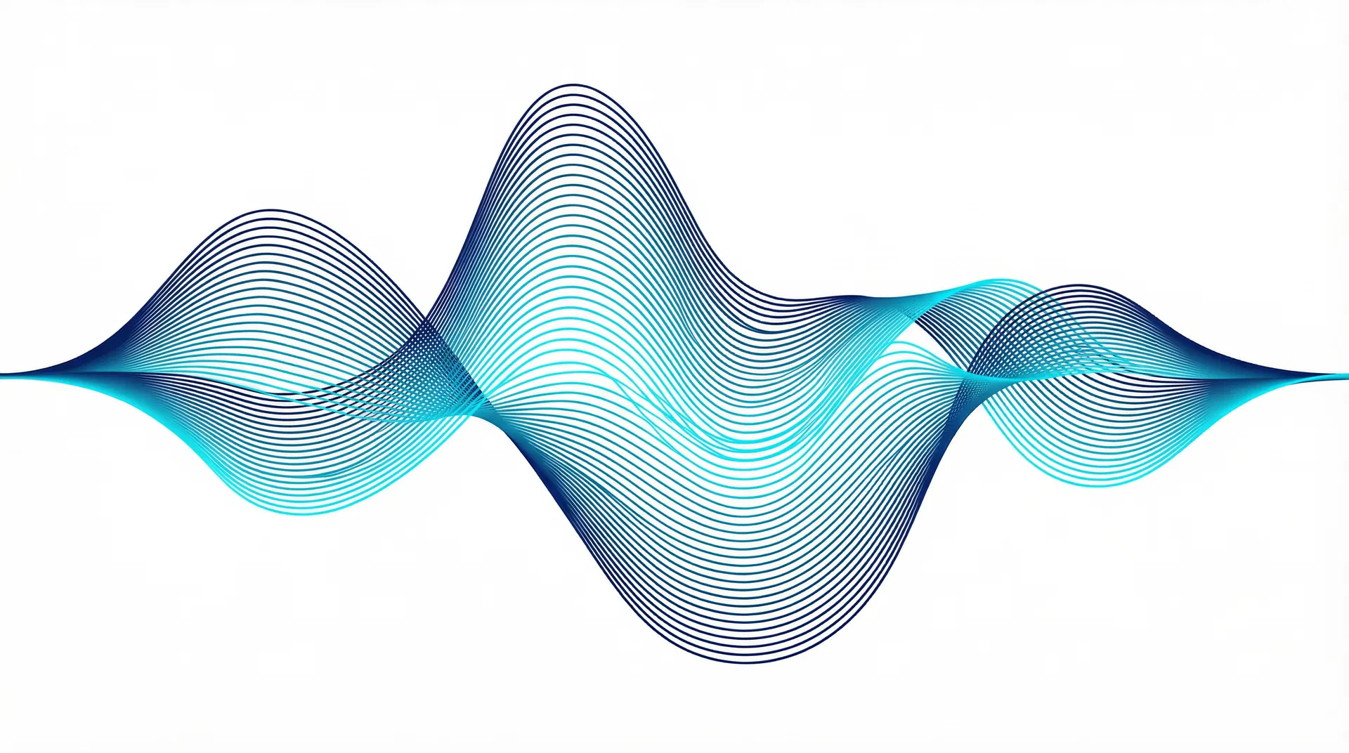 AI voice waveform visualization