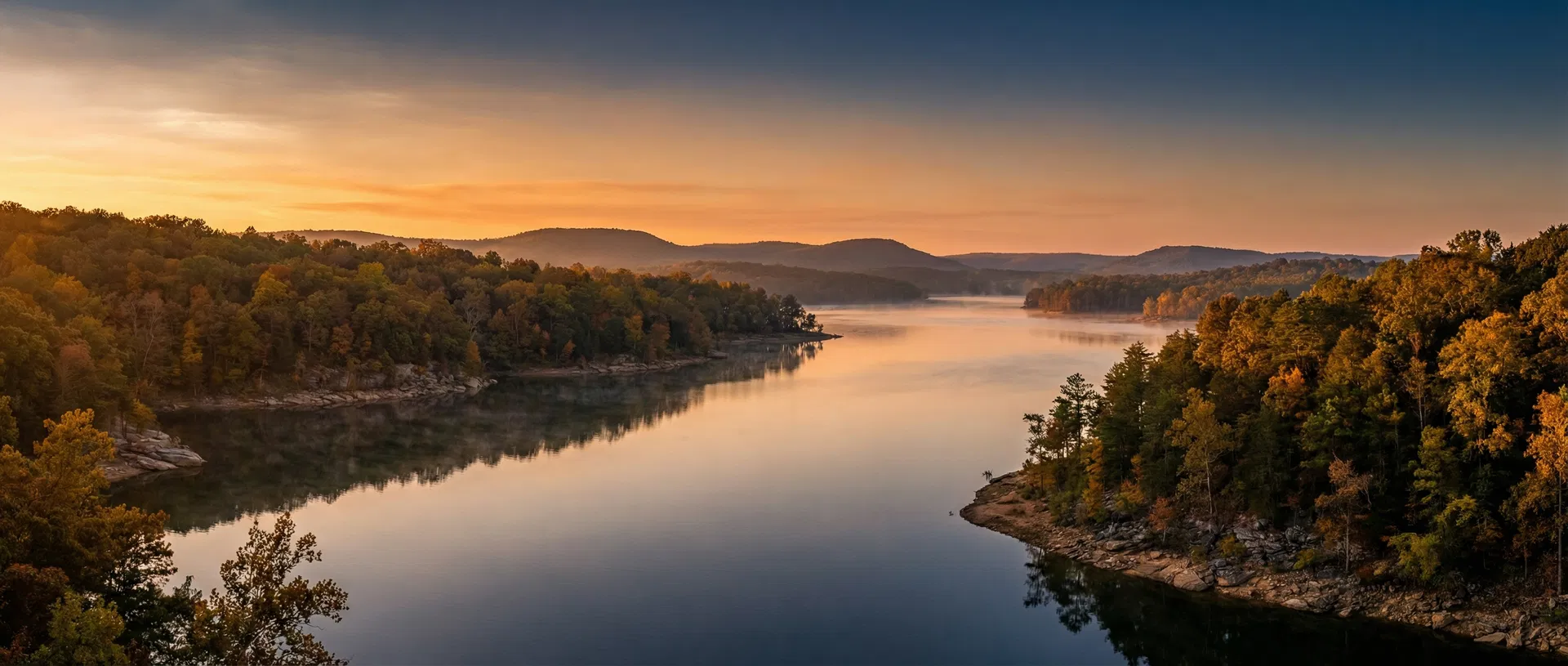 Beautiful Ozark Mountains landscape