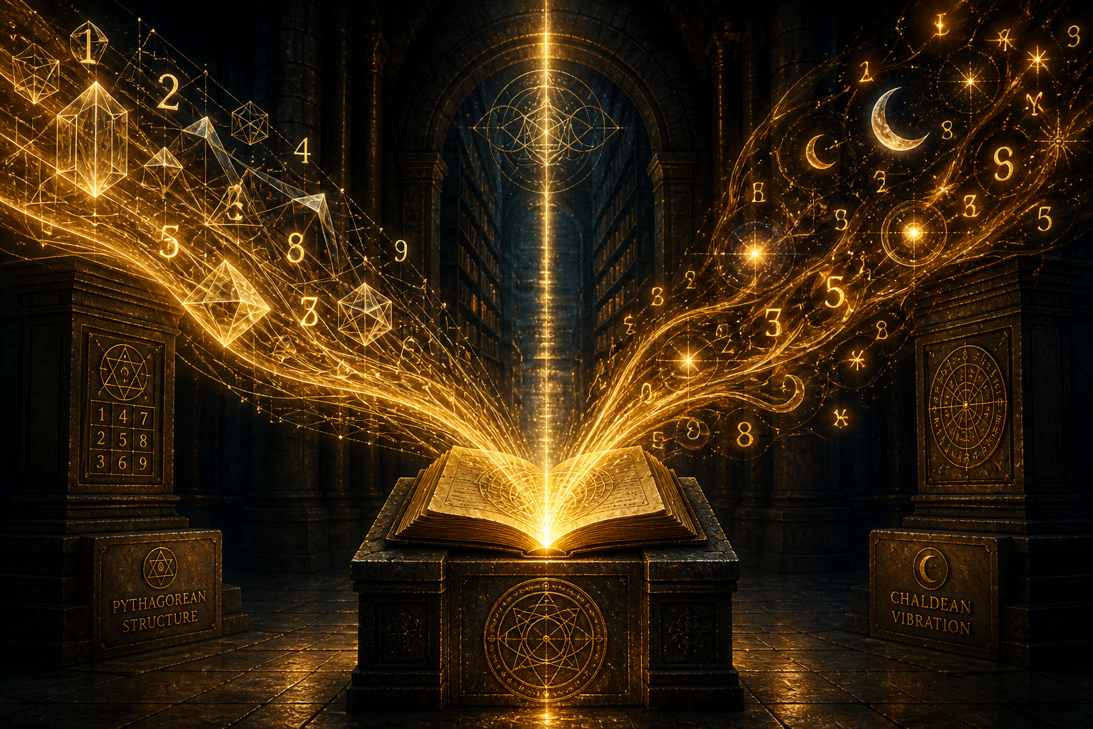 Golden Open Book