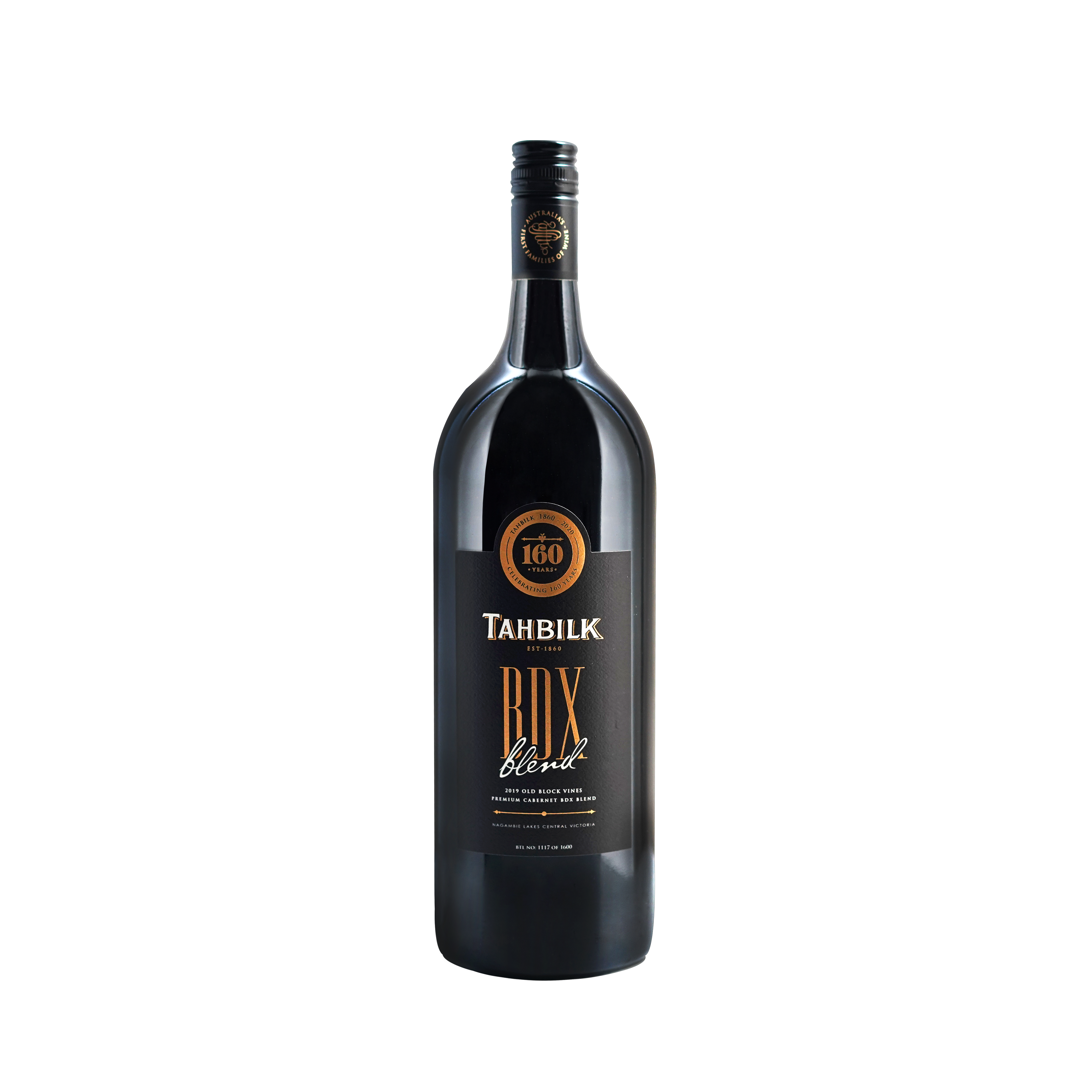 TAHBILK 2019 Old Block Vines Premium Cabernet BDX Blend Large Format
