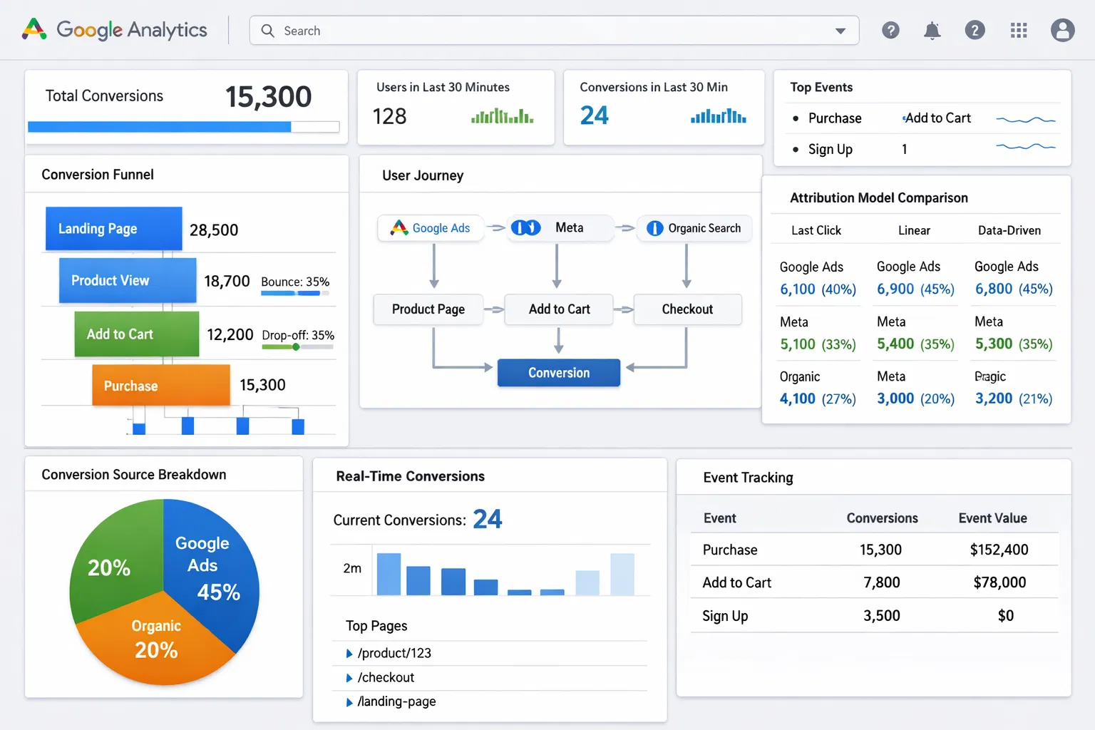 Multi-Channel Attribution - 15.3K Conversions