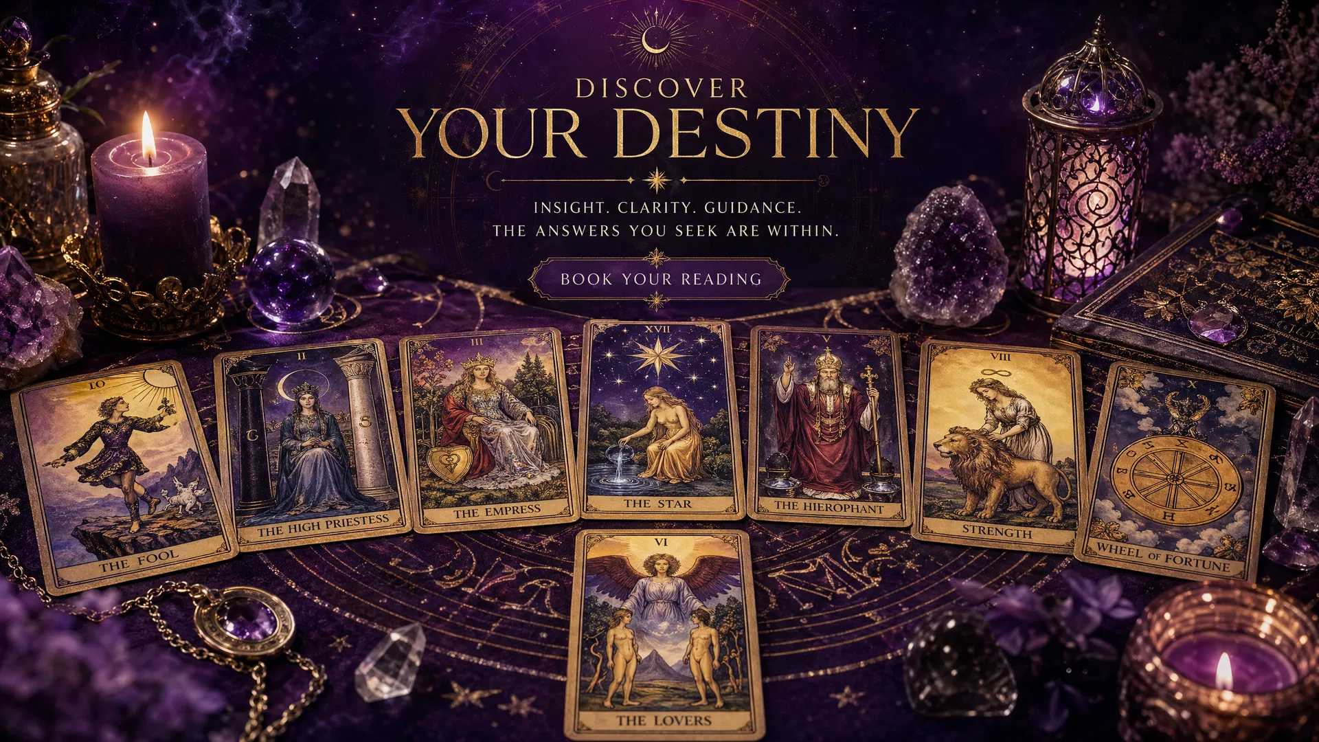 塔罗牌阅读场景