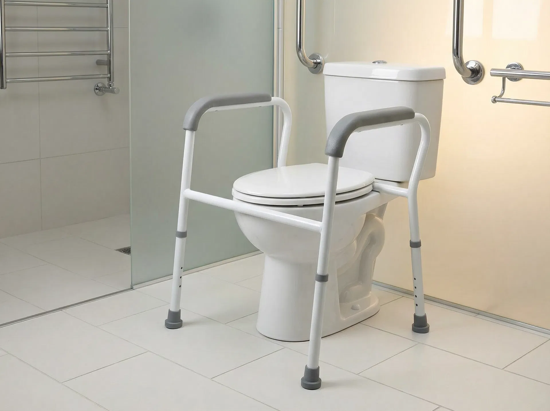 Toilet Safety Frame with Padded Arms