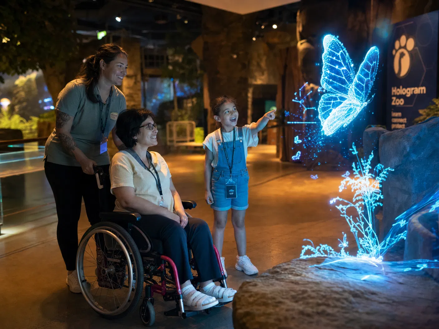 Accessible visit at Hologram Zoo
