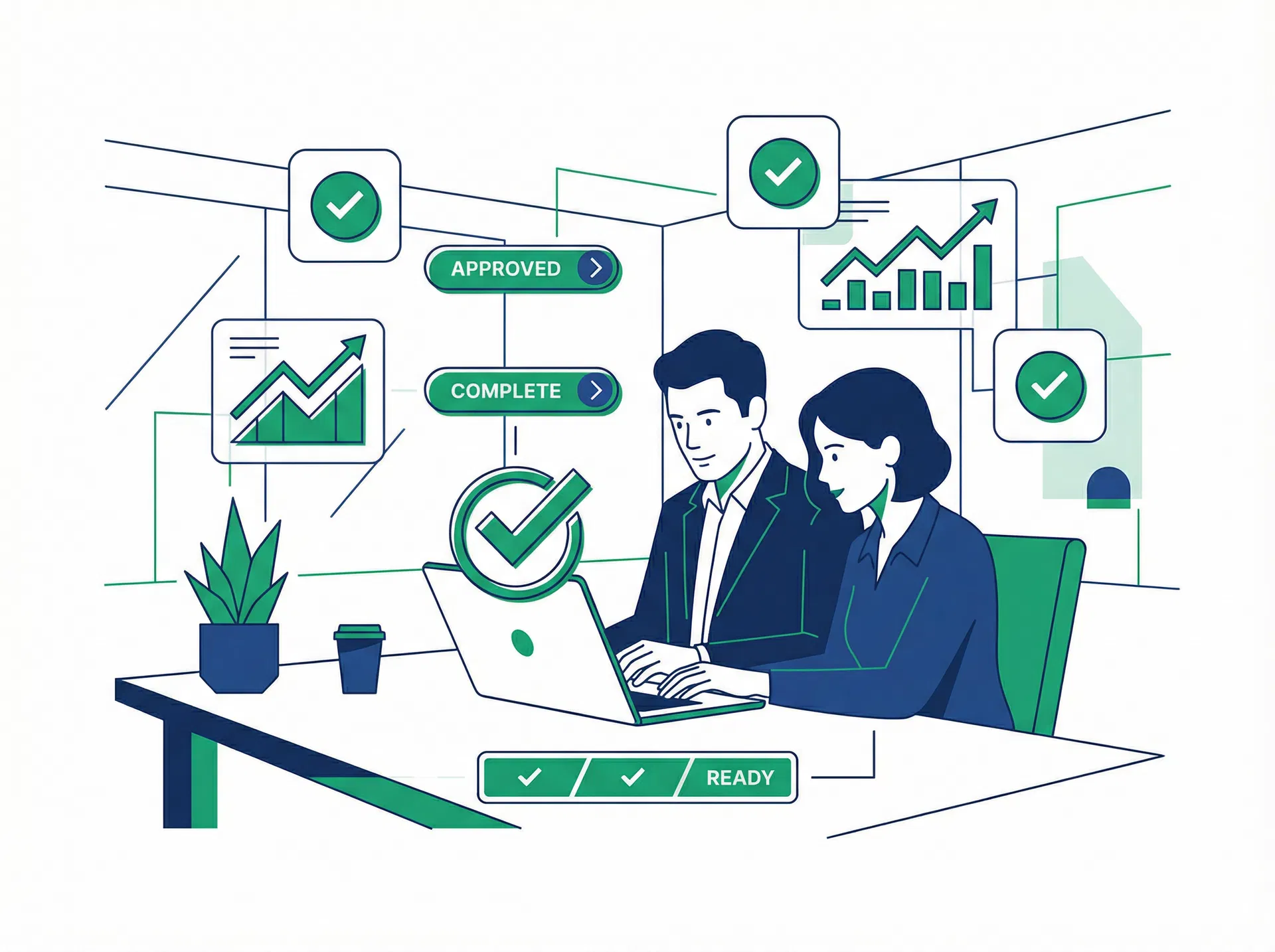 Unser Team erarbeitet Vorschläge, der Kunde gibt Freigabe