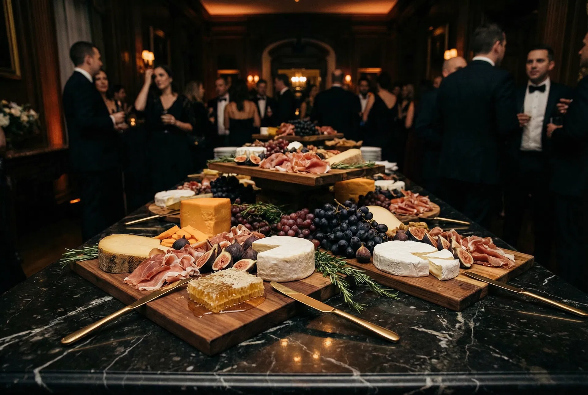 Artisan cheese and charcuterie grazing board