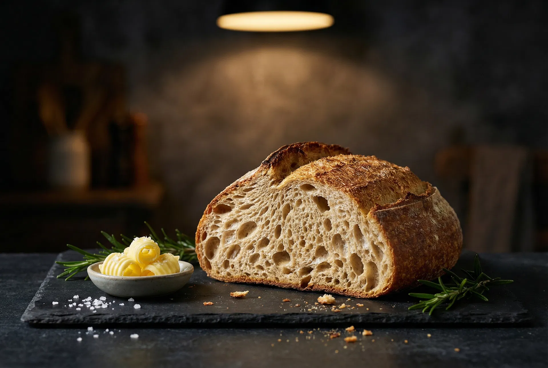Artisan sourdough with cultured butter