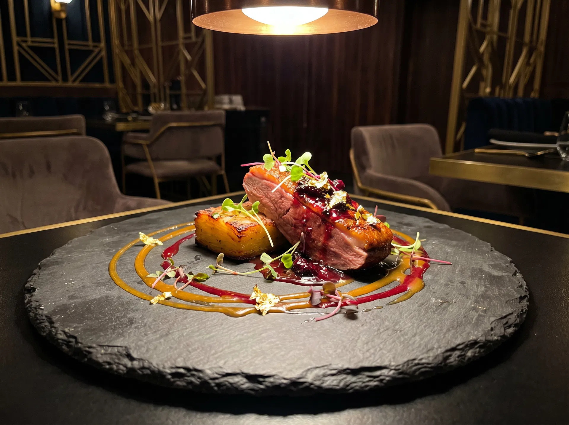 Michelin-star plated kosher dish