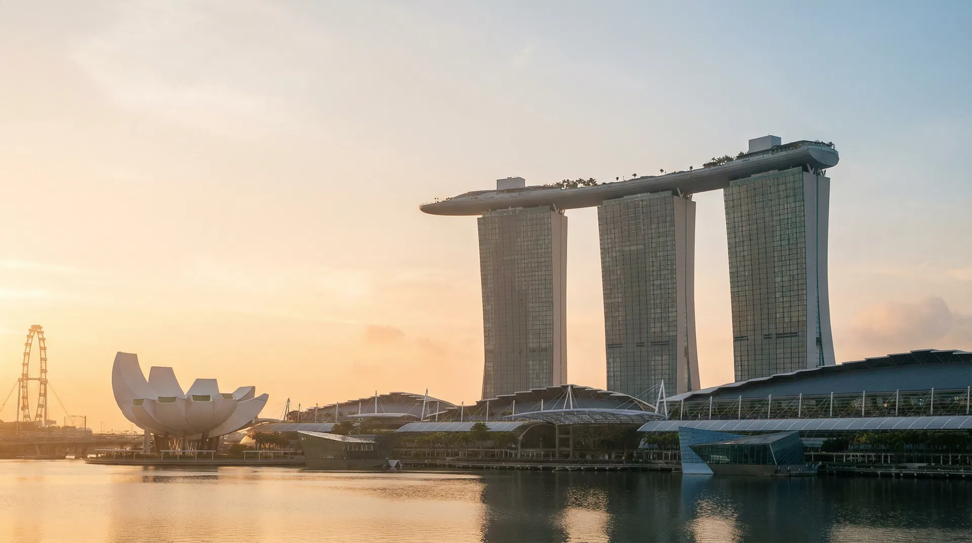Marina Bay Sands at golden hour