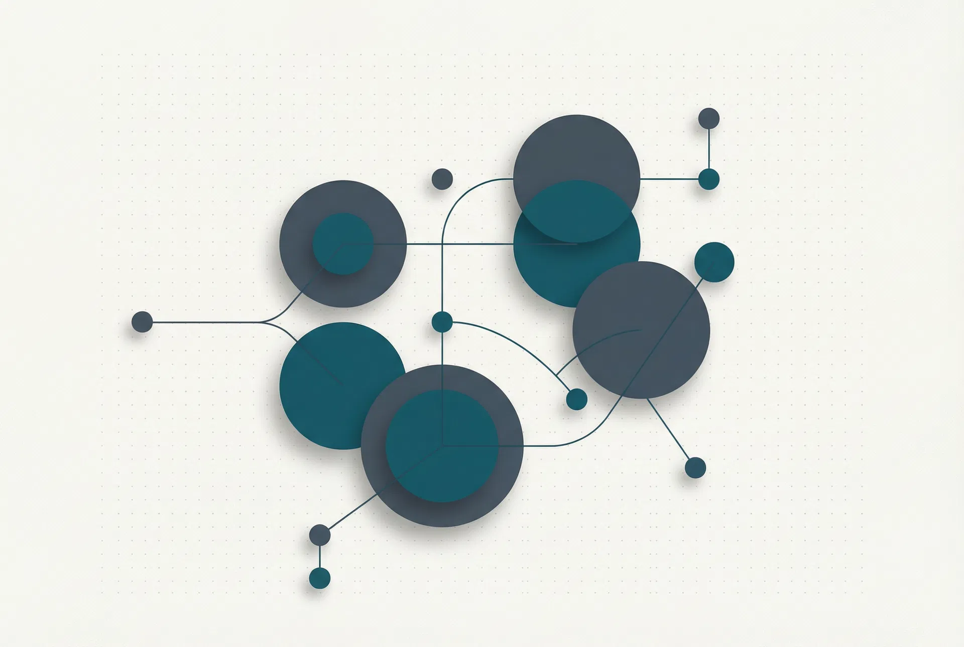 Abstract illustration of connection and precision