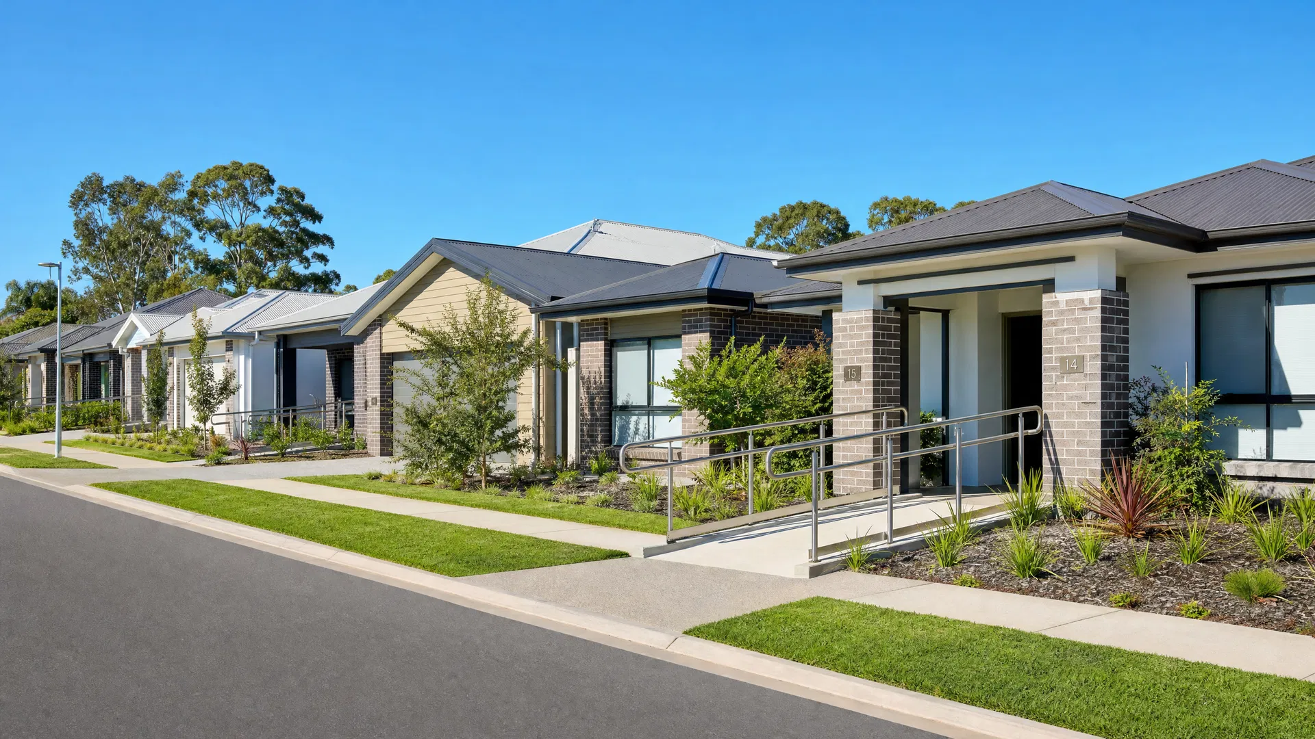 Modern SDA disability accommodation home with accessible entrance