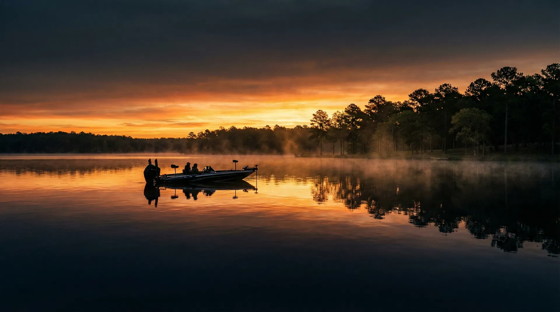 Pre-dawn on Lake Fork