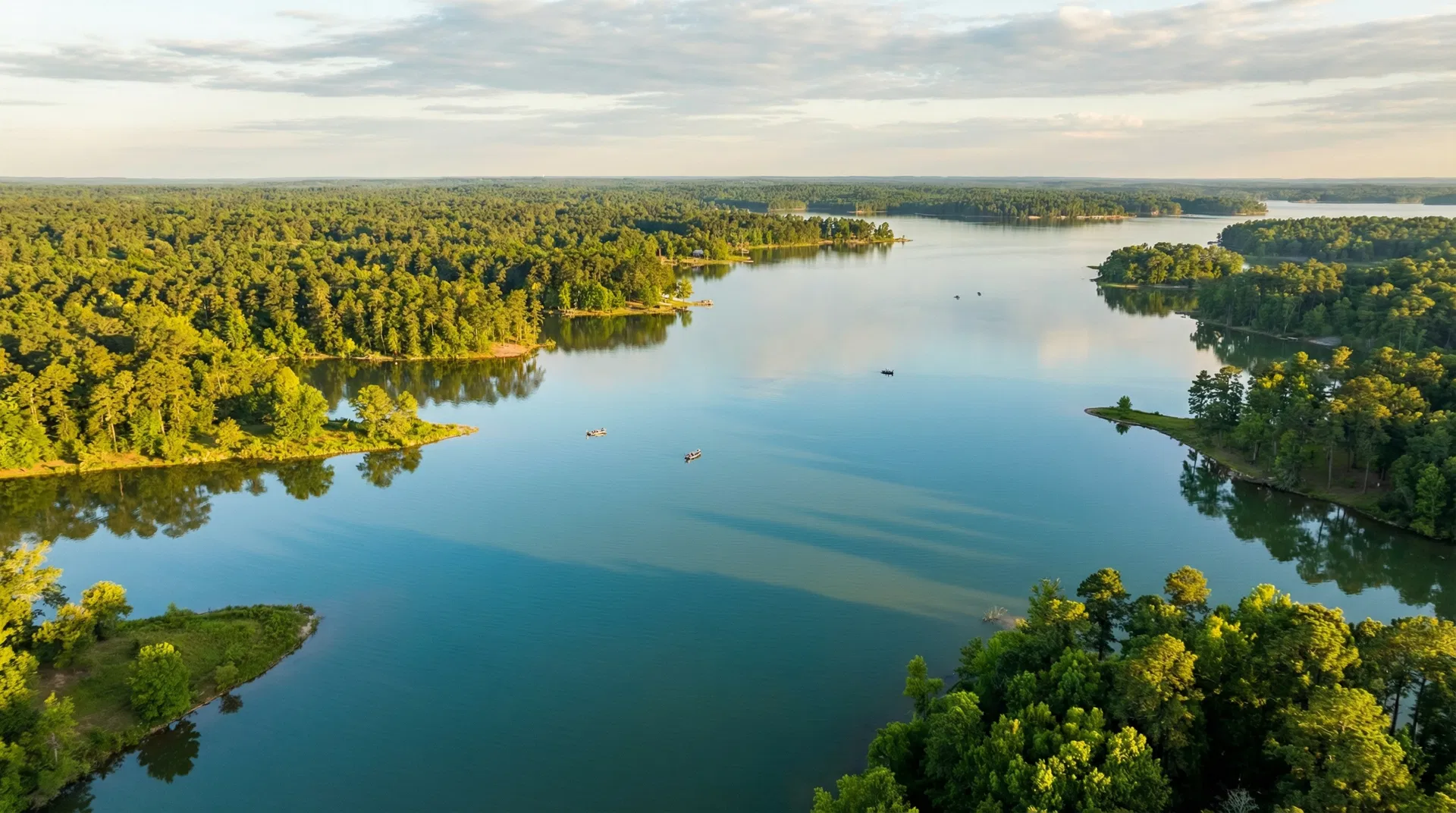 Lake Fork Texas aerial view