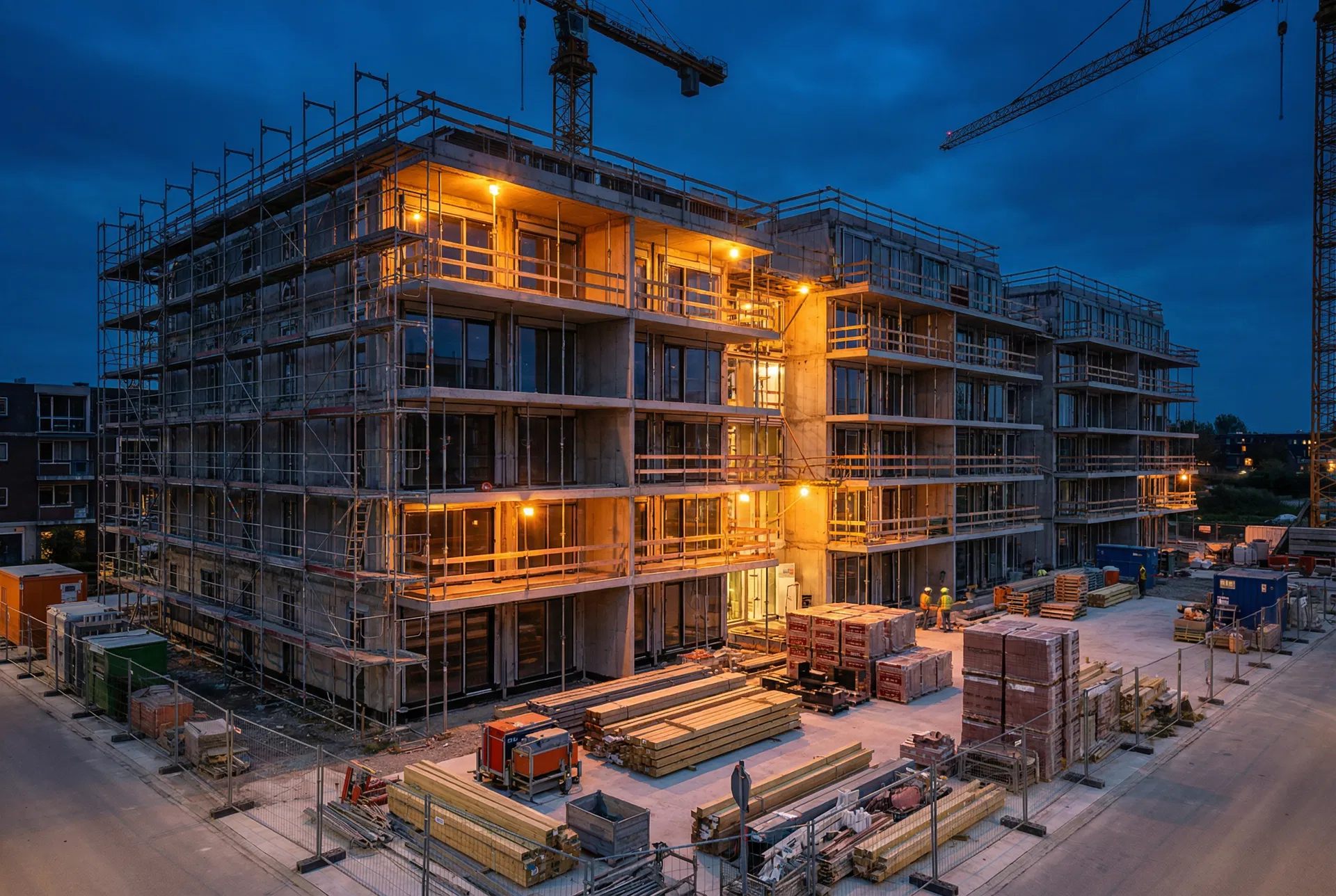 Bouwproject in uitvoering