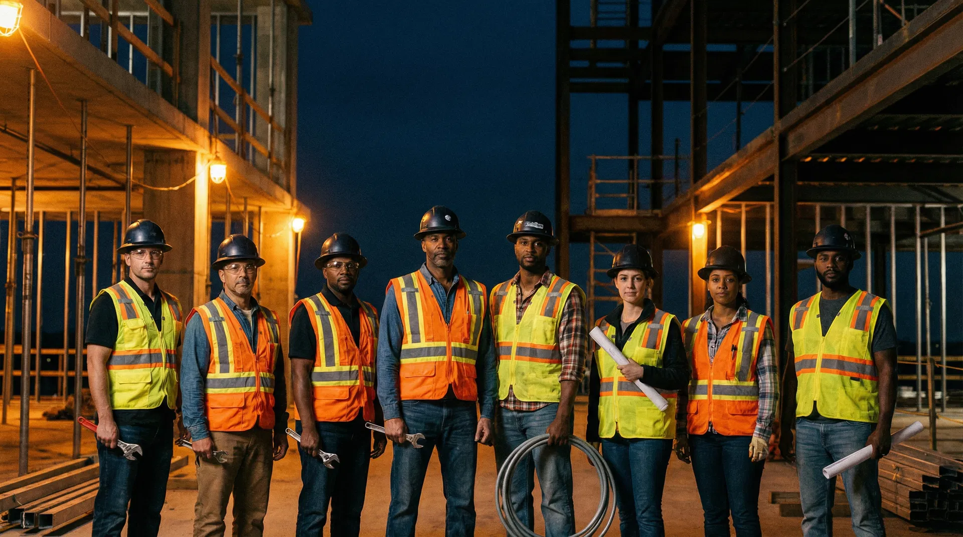 Professioneel bouwteam