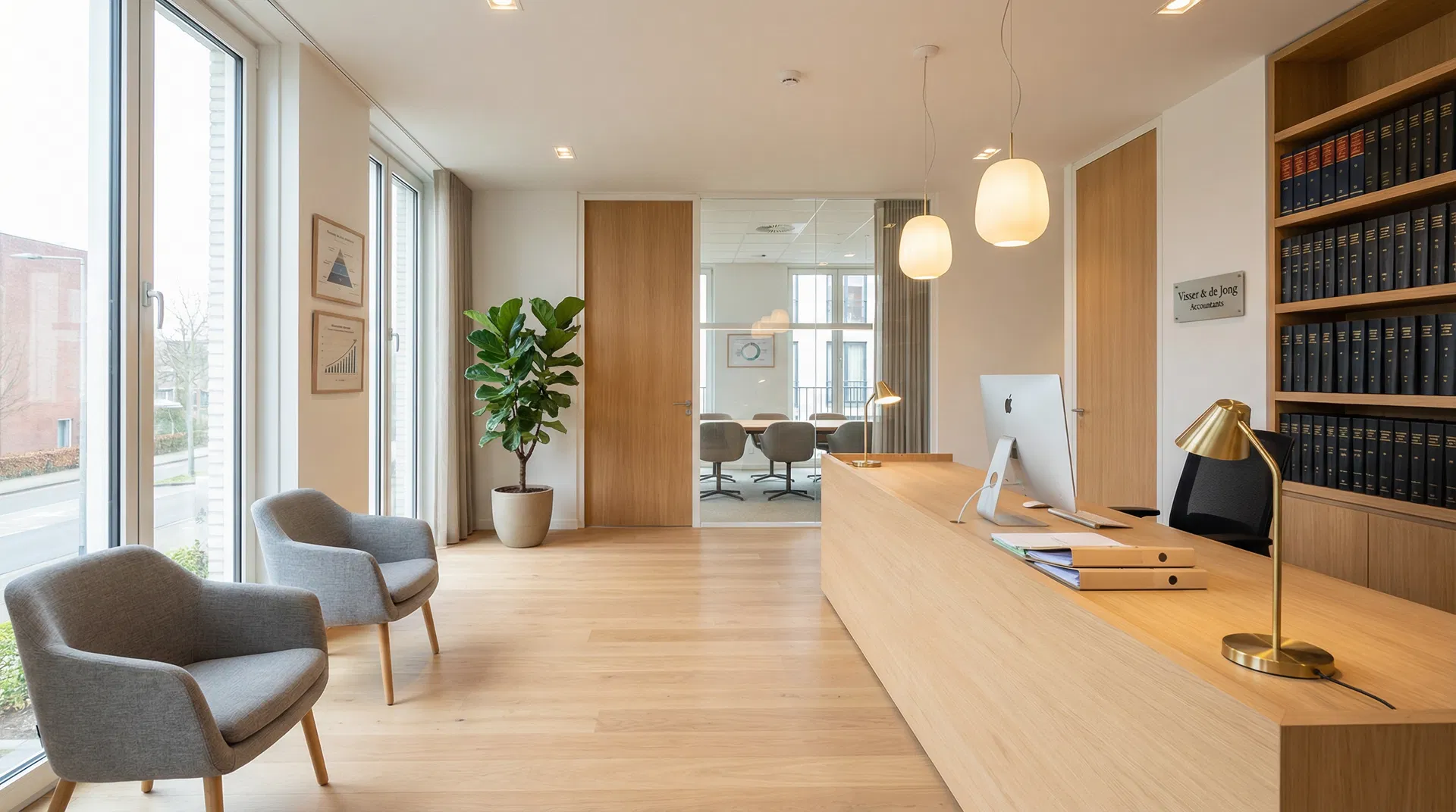 Interieur kantoor Aurea Administratie & Belastingconsulenten Almere