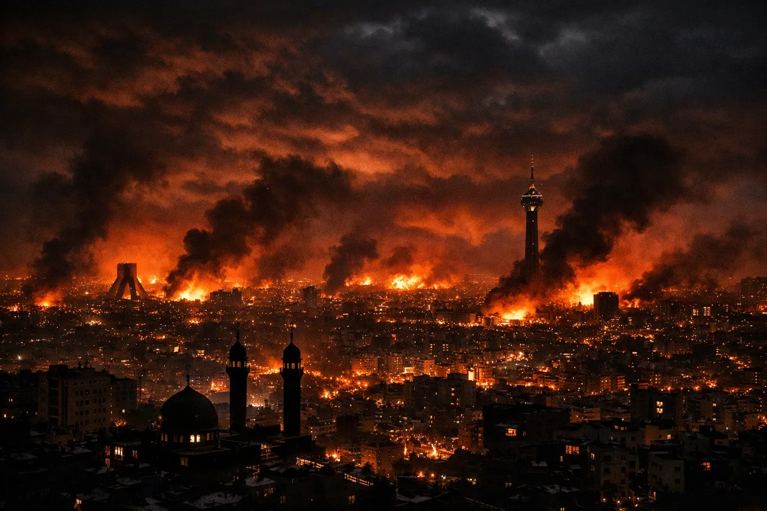 Tehran under bombardment - March 2026