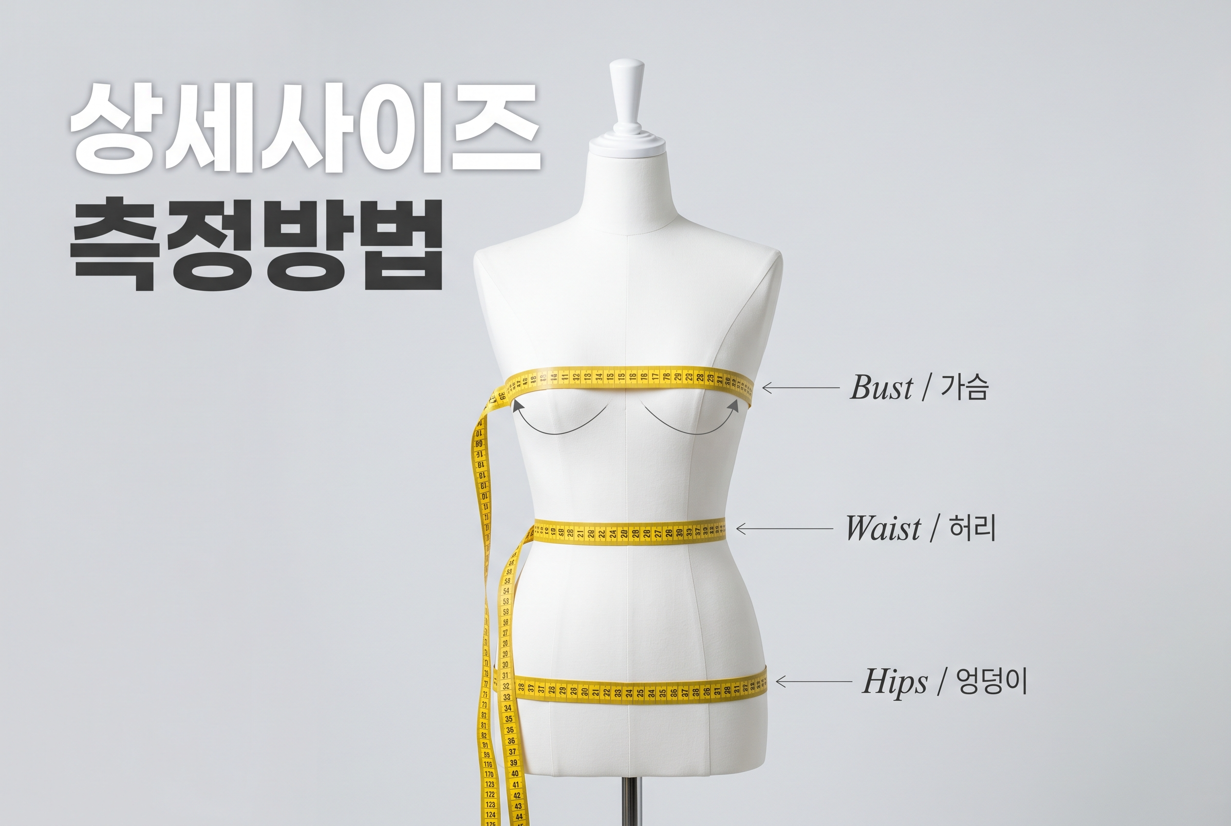사이즈 요척 측정방법