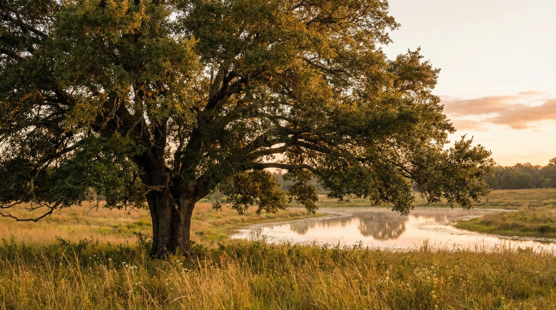 Strong oak tree symbolizing growth and stability