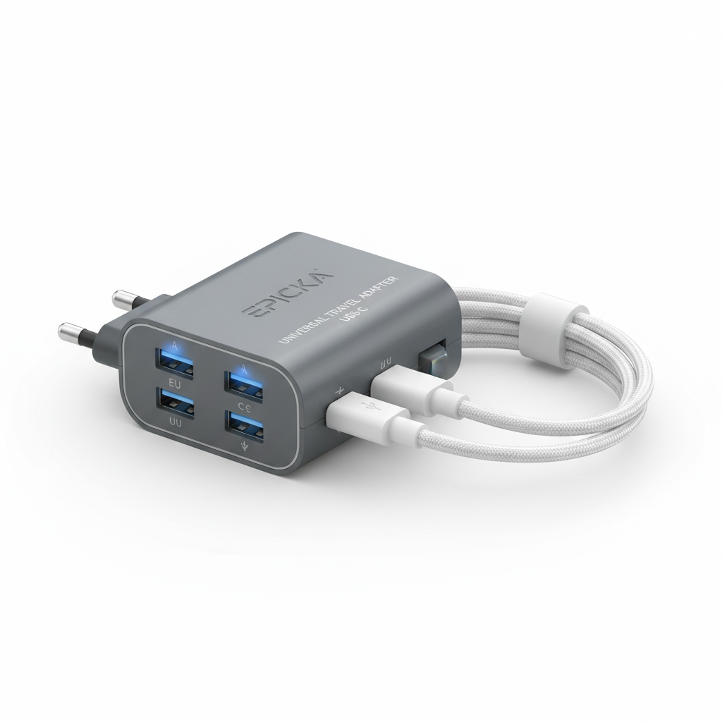 Universal Travel Adapter with USB-C