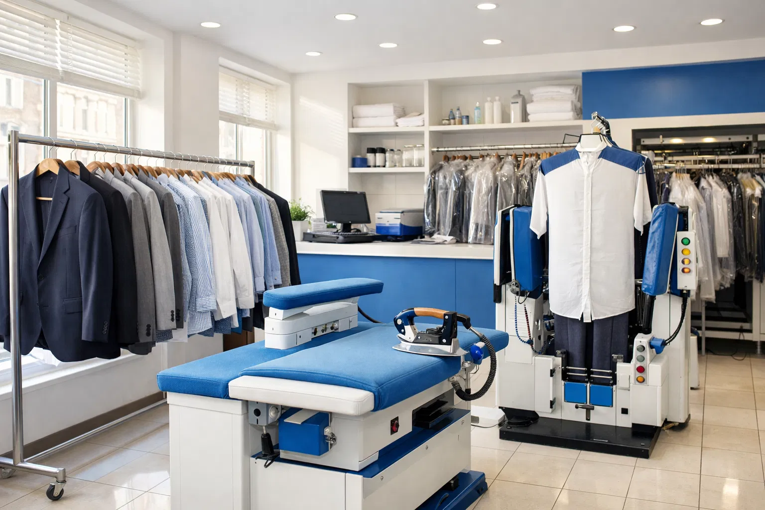Intérieur du pressing Cazères