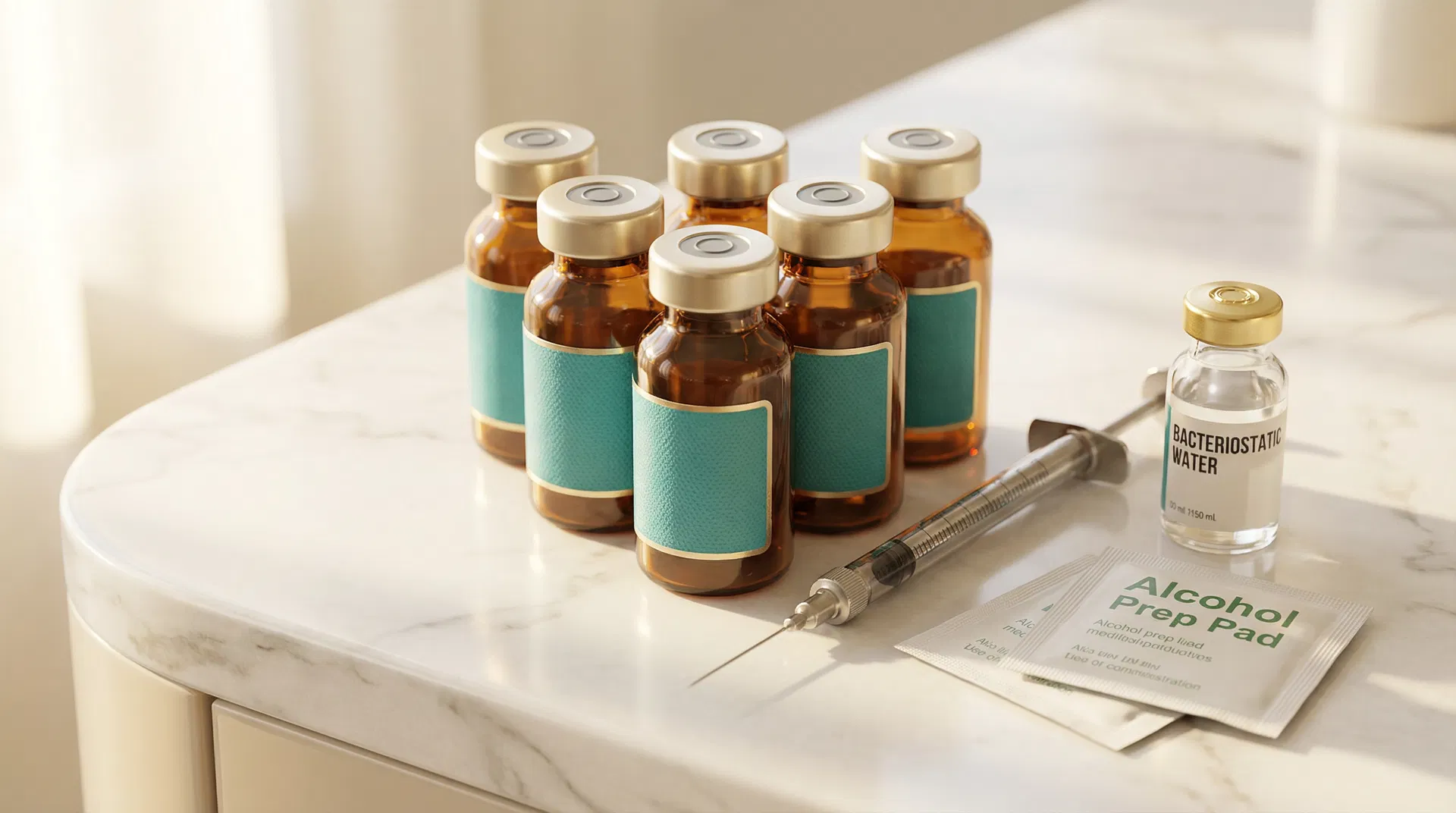 Premium peptide vials