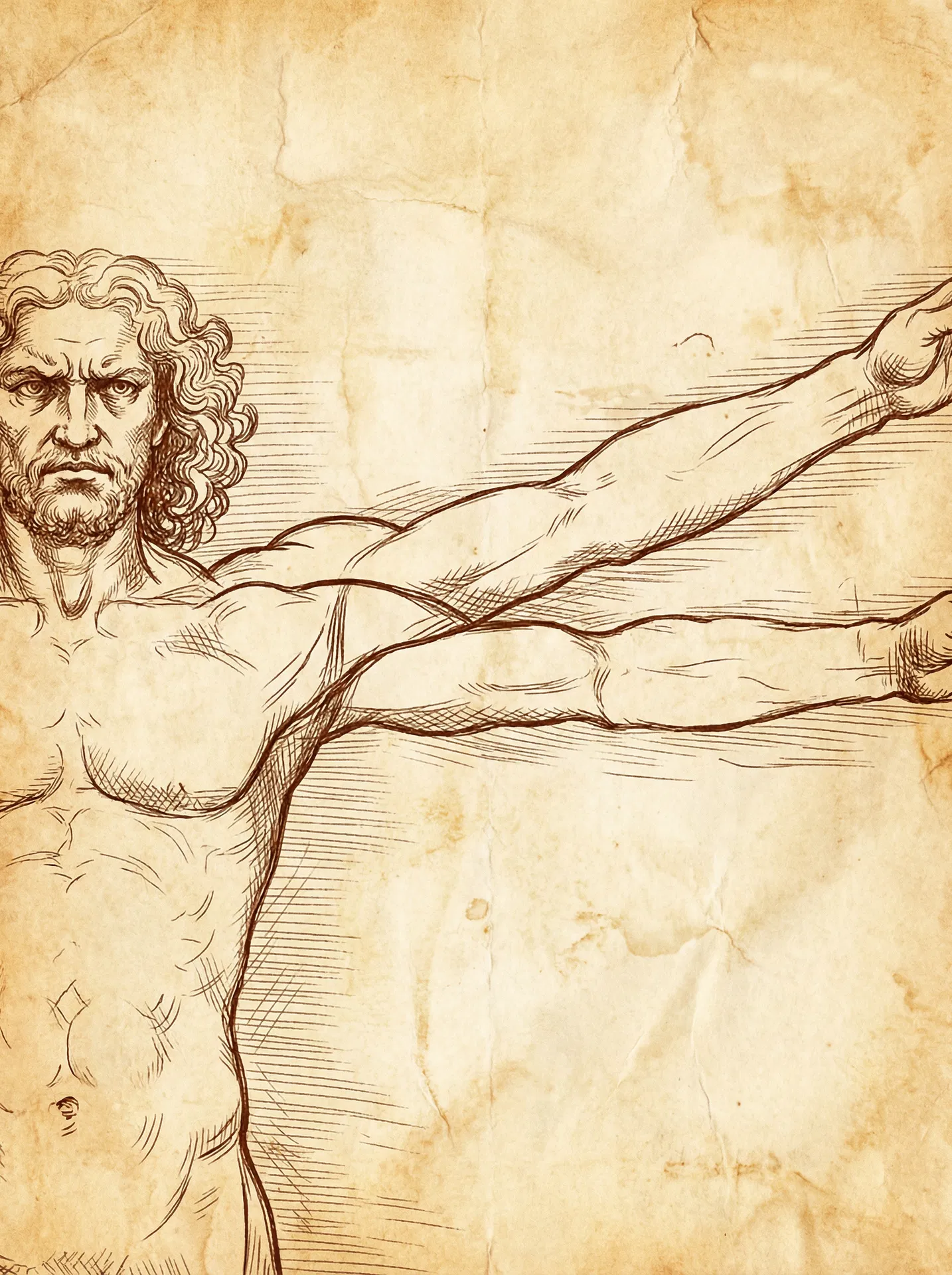 Da Vinci Vitruvian Man — human health and wellness