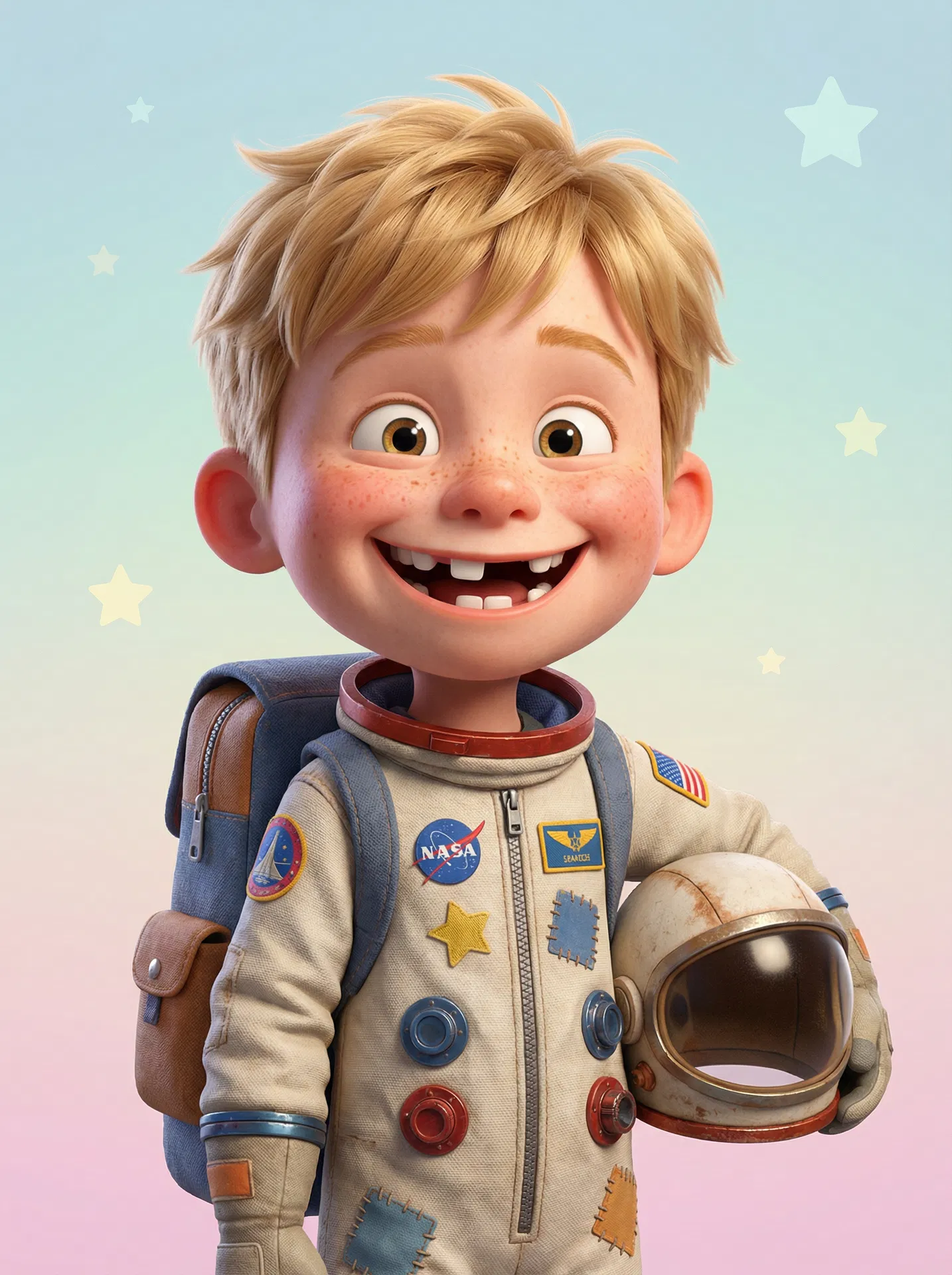 Oliver's Pixar transformation - Space theme