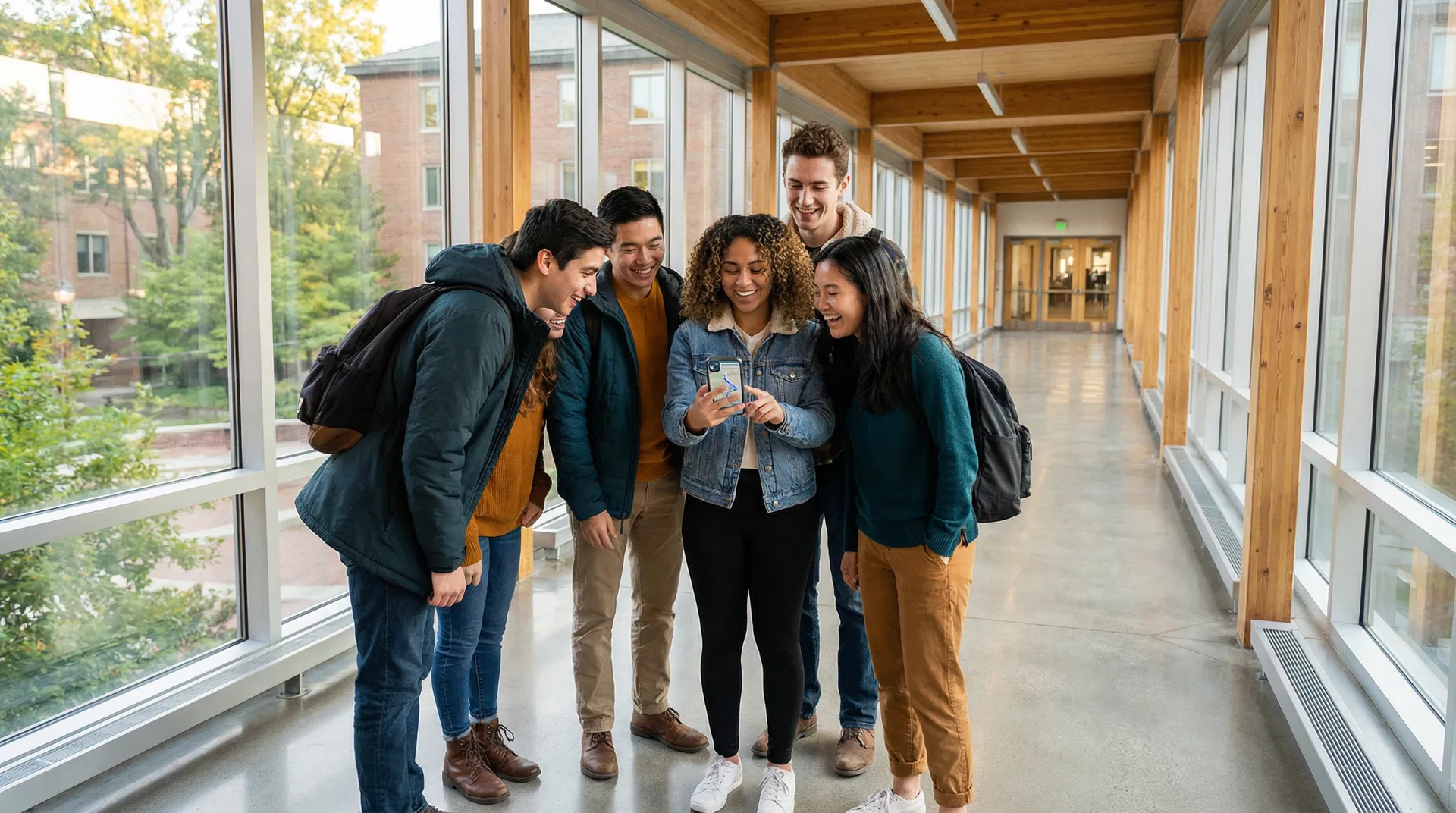 Students during orientation