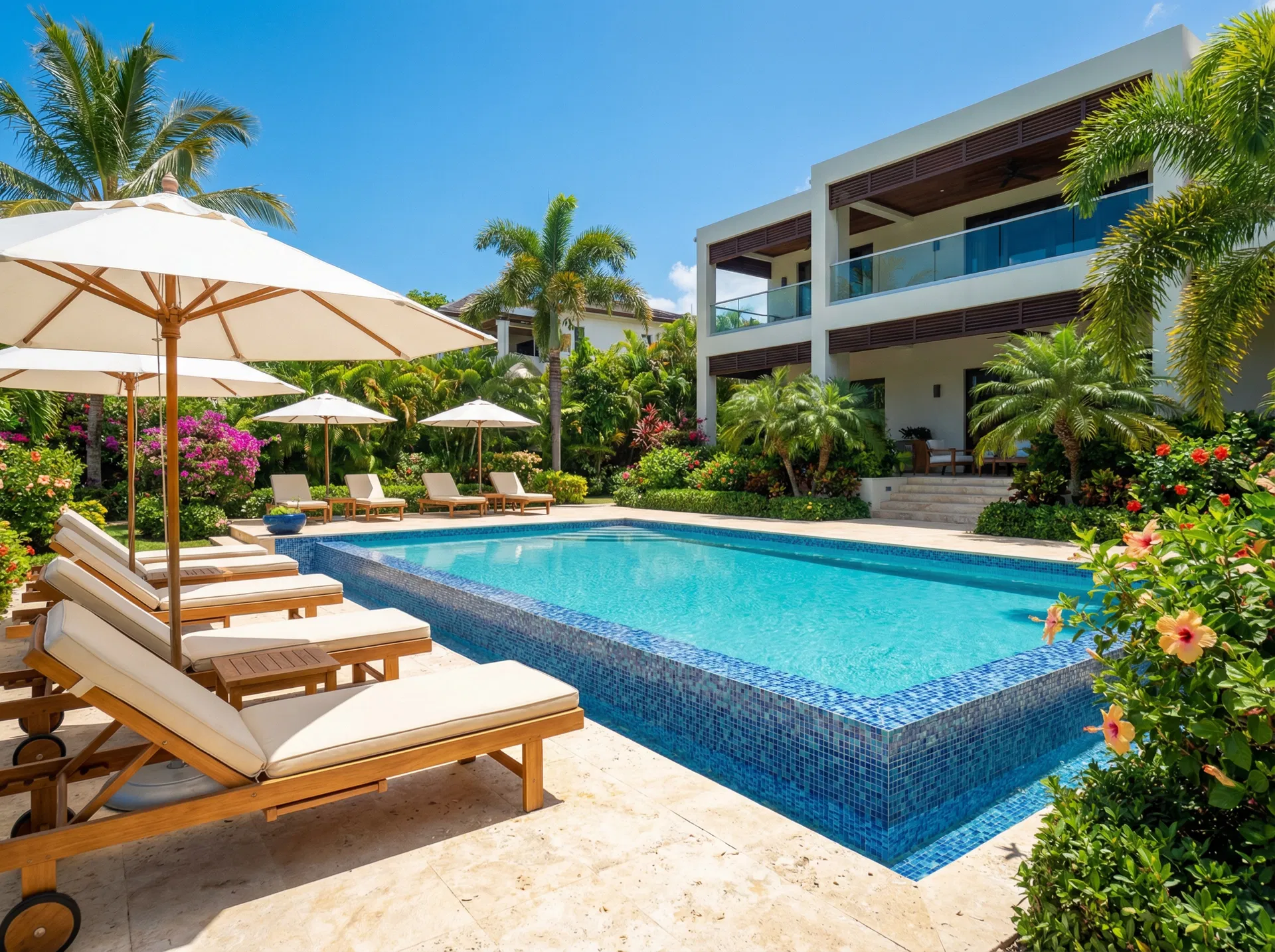 Piscina de lujo en Puerto Rico