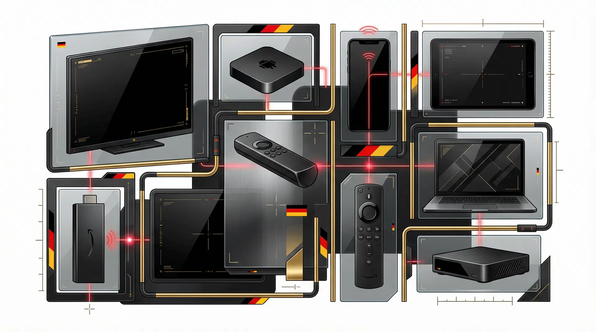 IPTV devices collage