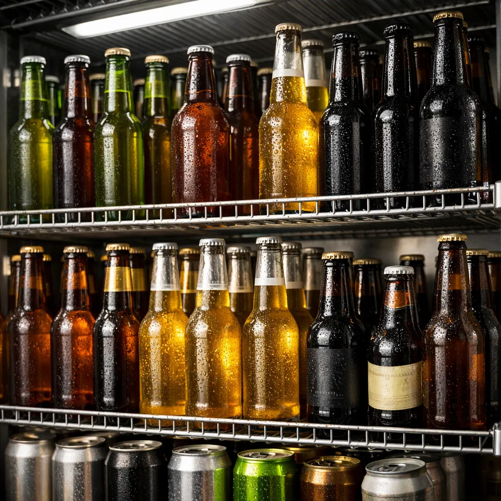 Cold Beers in Fridge