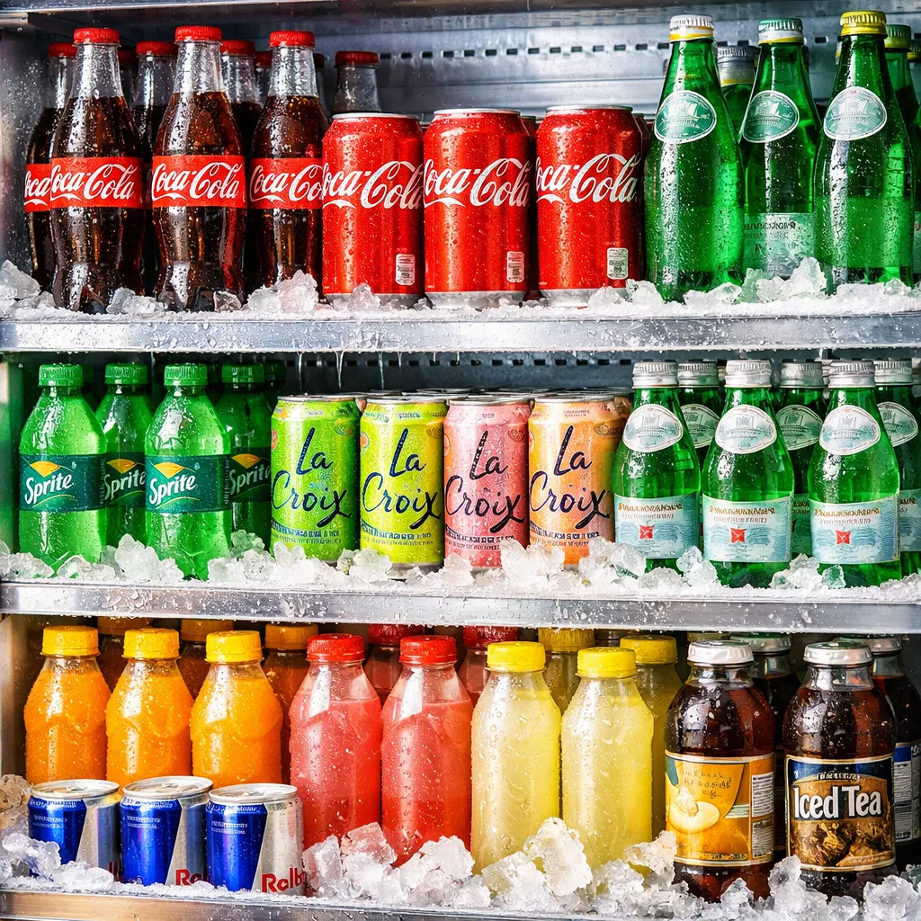 Cold Drinks in Fridge