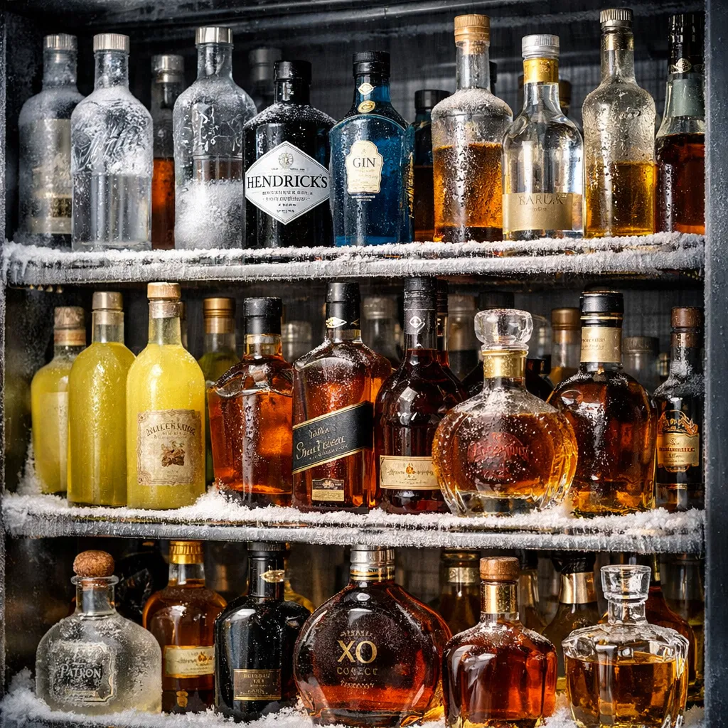 Cold Liquors in Fridge