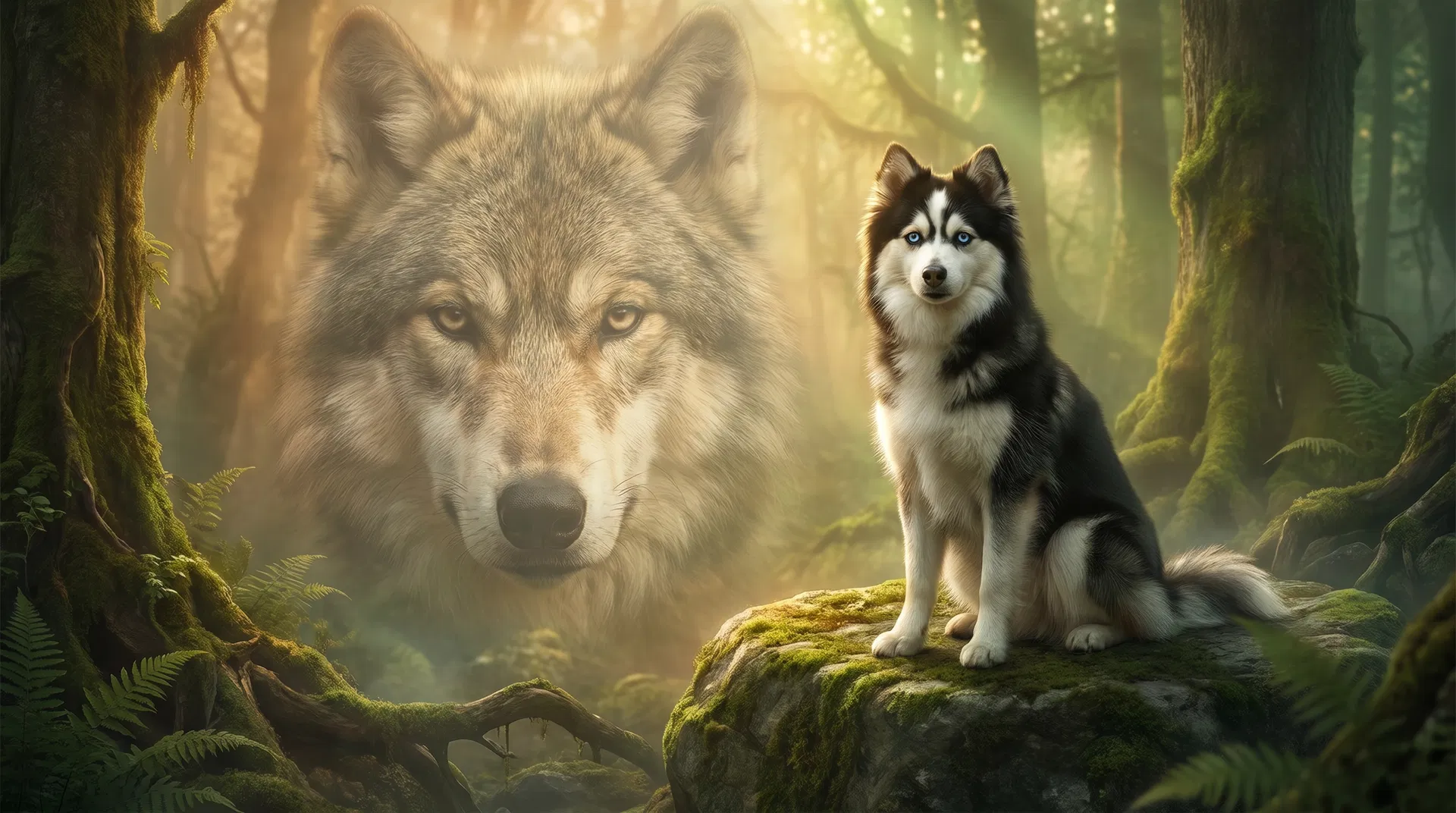 Winter the Pomsky — ancient wolf meets modern mini wolf