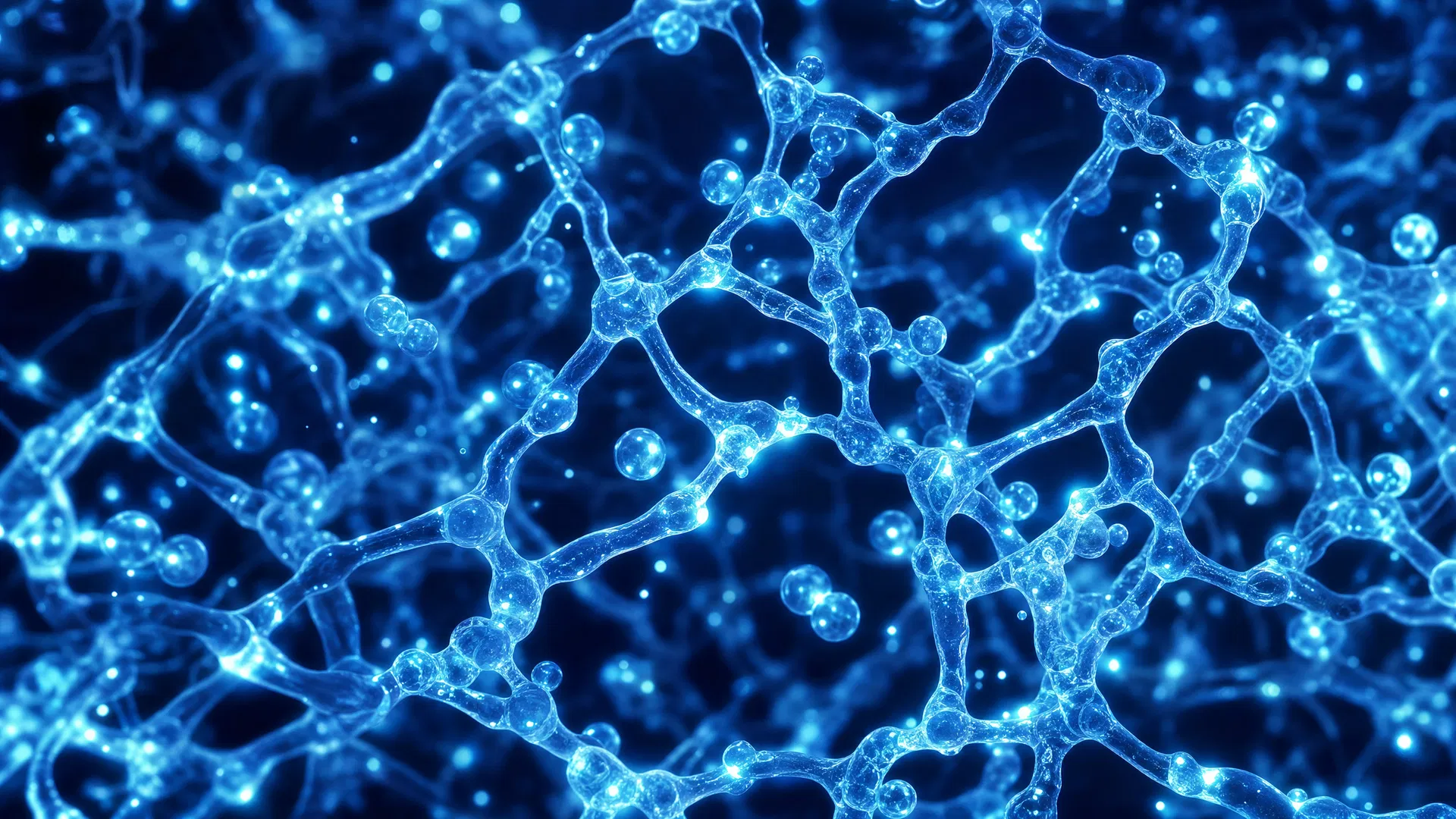 Hydrogel polymer network visualization