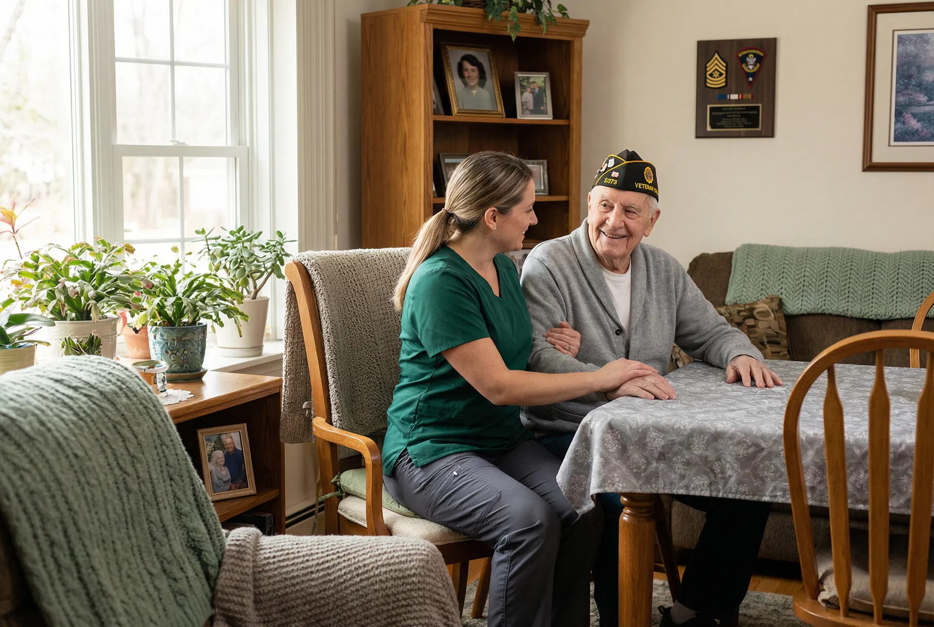 Veteran with caregiver