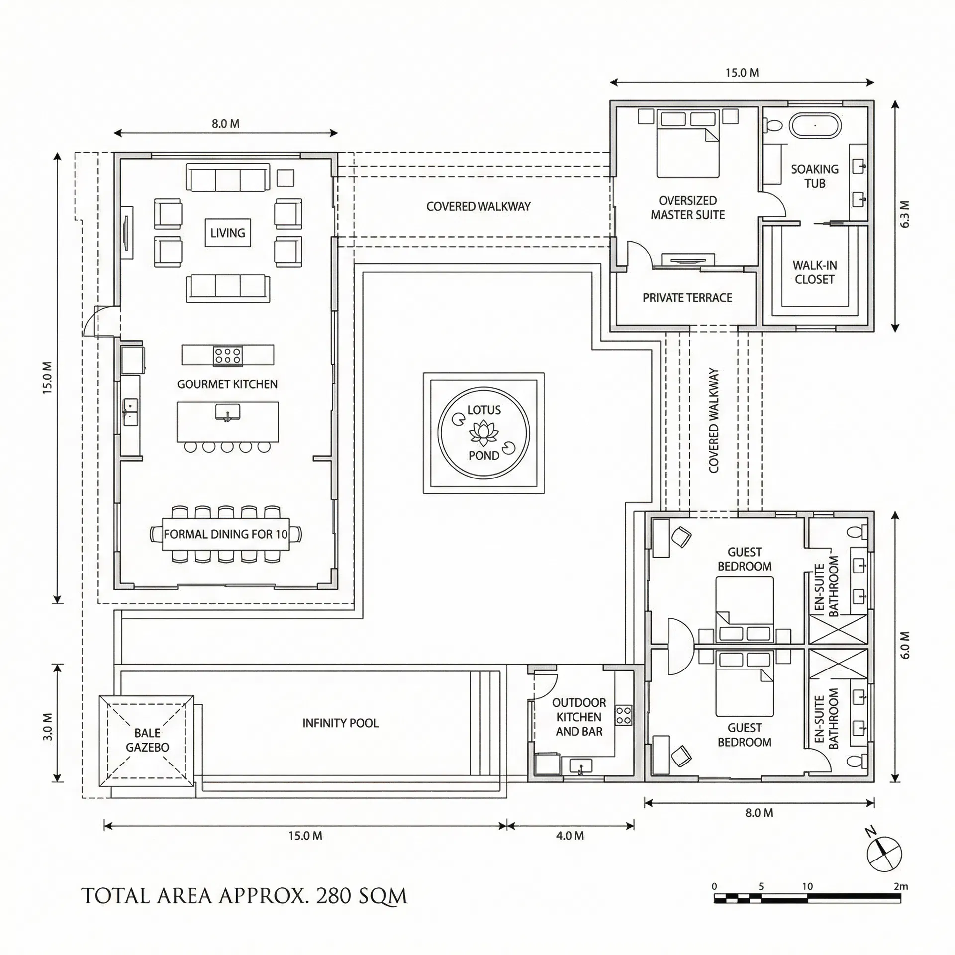 Package 3 Floor Plan - Three Bedroom Grand Bali Estate